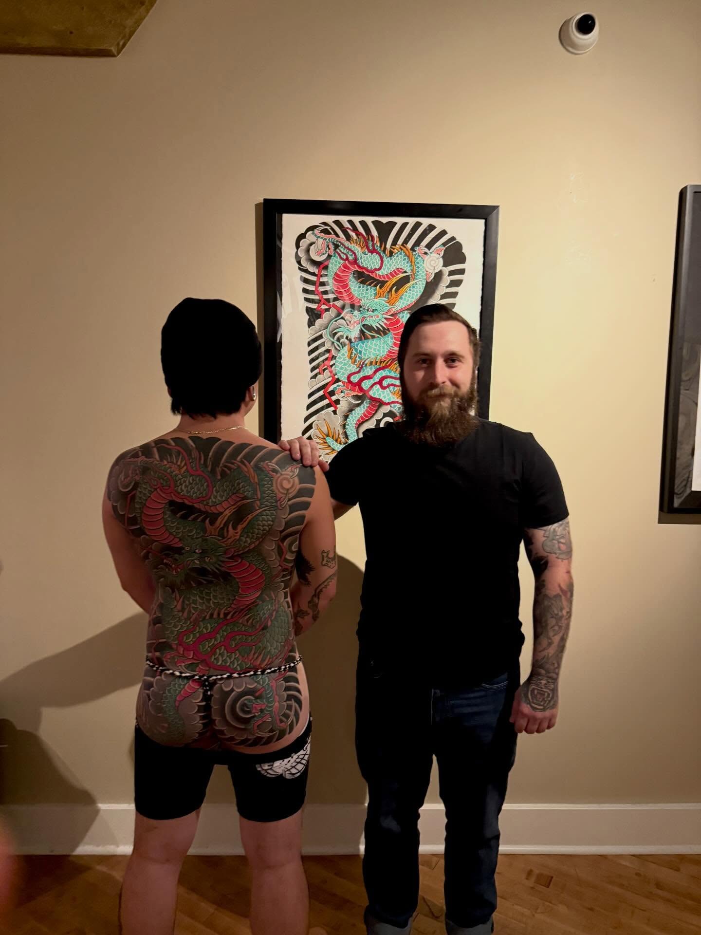 Dragon japanese irezumi tattoo on the torso by Hayden Combs