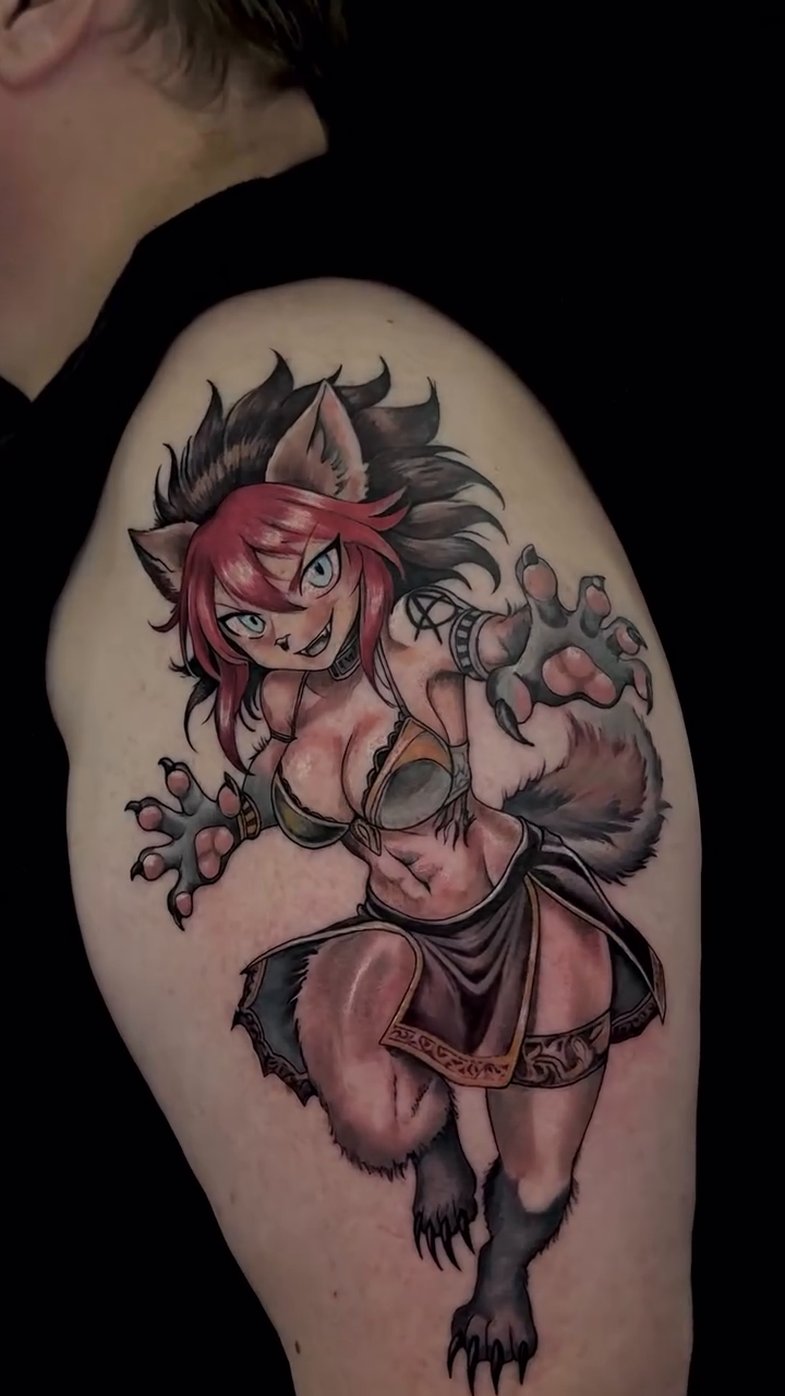 Tattoo by @kris_tattooart β anime