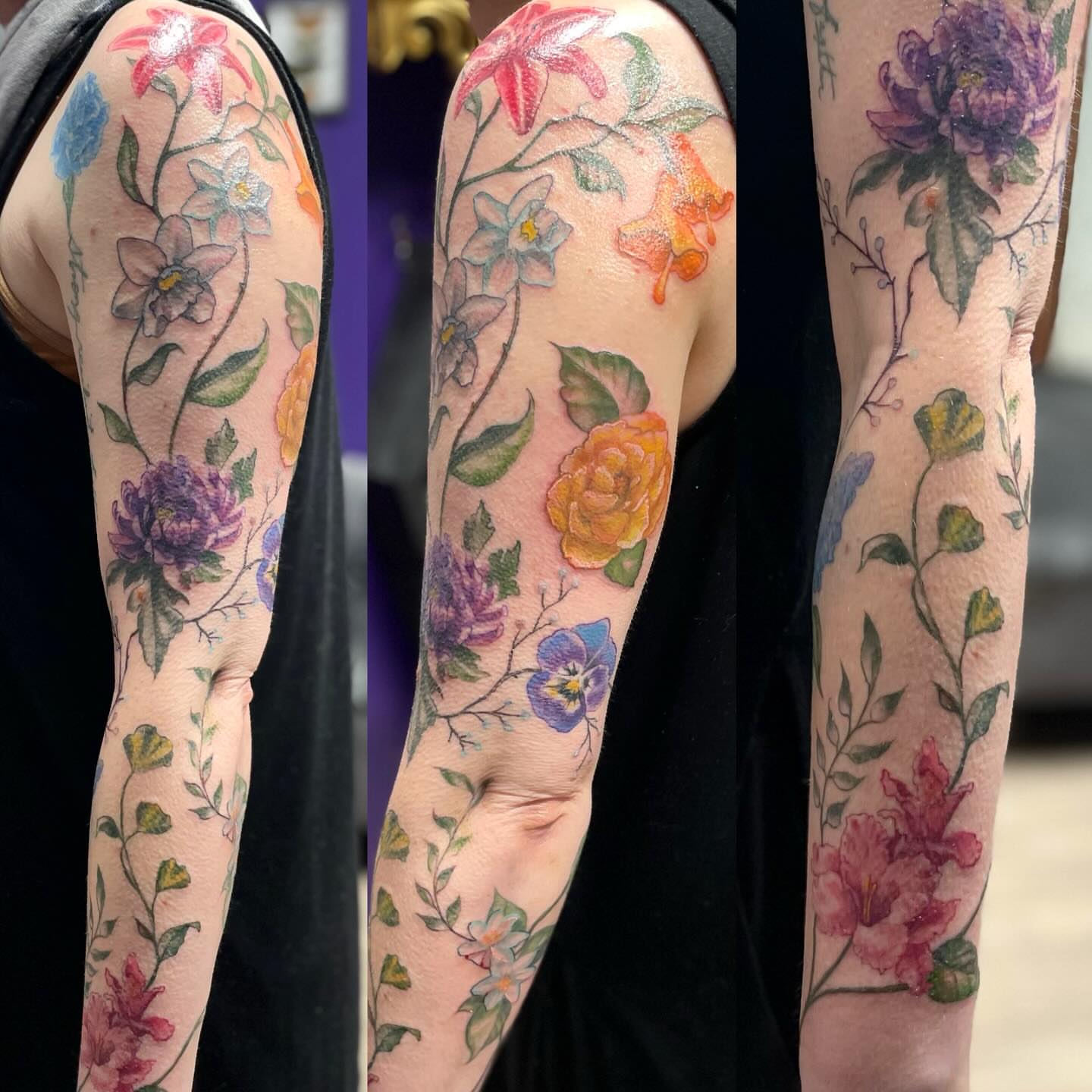 Tattoo by @jean13.tattoo — watercolor