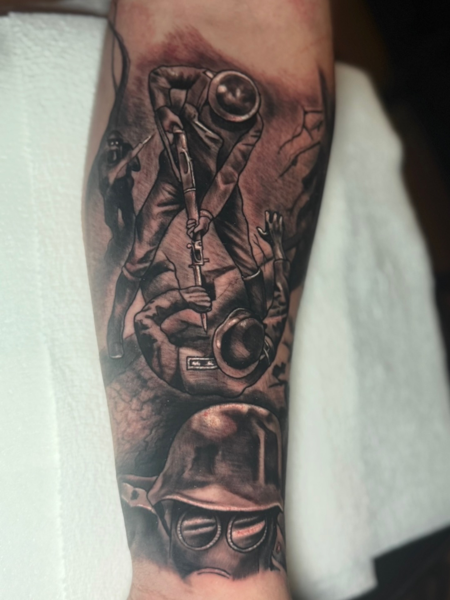 Tattoo by @jedlewis23 — realism, black_and_grey
