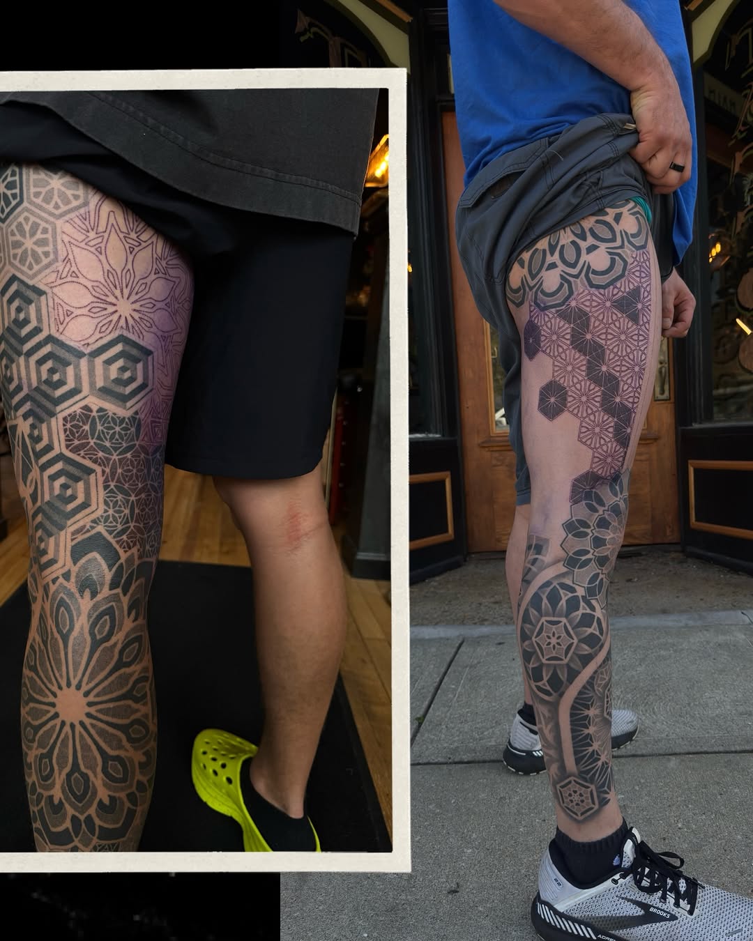 Tattoo by @chrisirvintattoos — geometric, ornamental