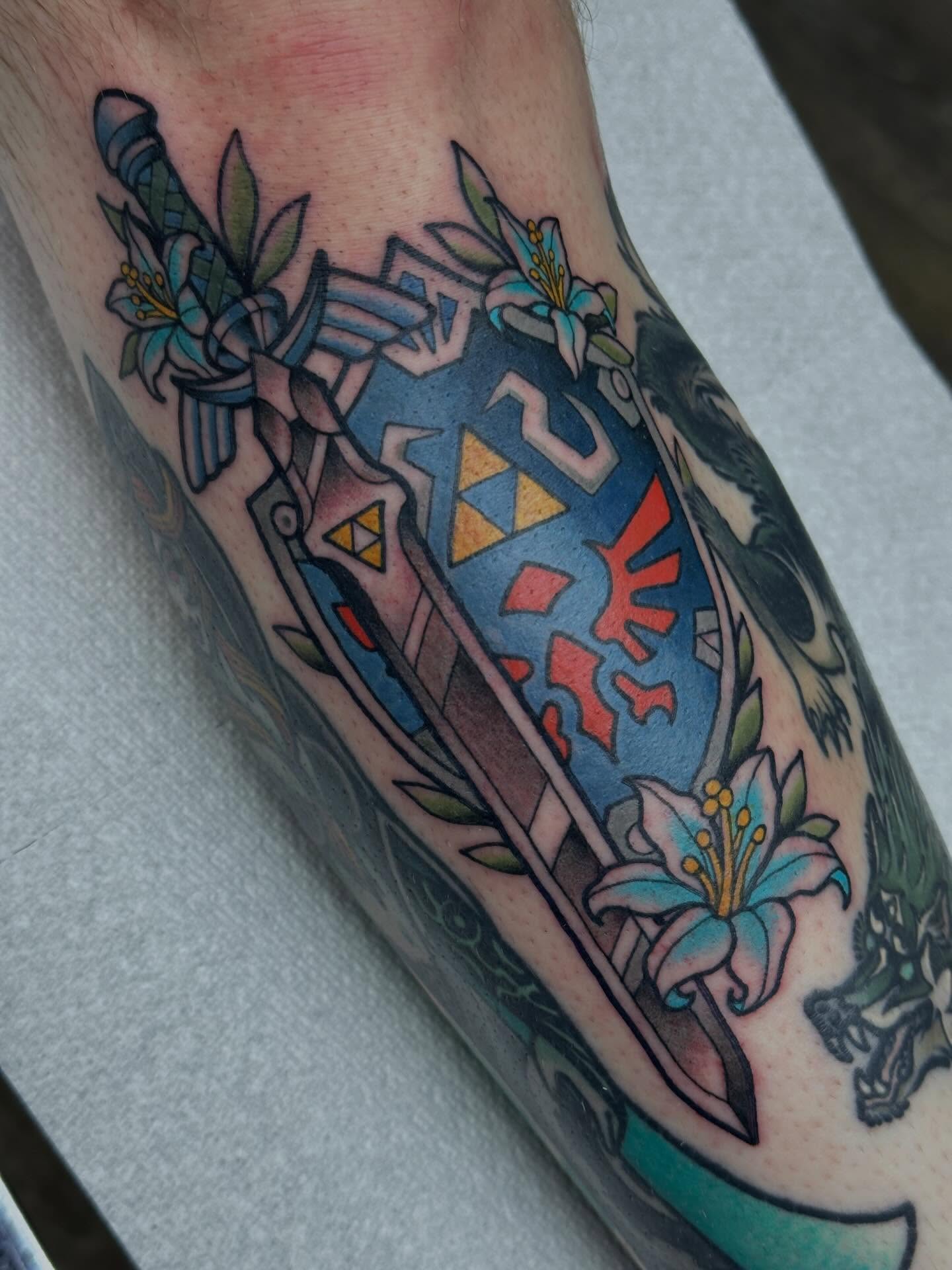 Tattoo by @ginnymarietattoos — american_traditional, geometric