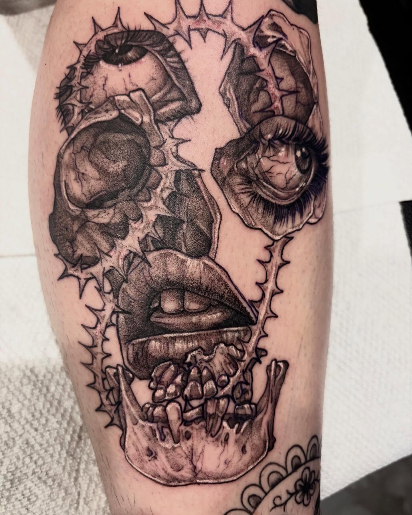 Tattoo by @tattoosbyemilyfalkowski — black_and_grey, realism