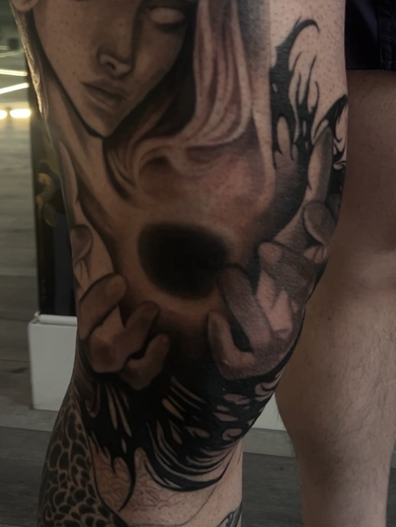 Tattoo by @mimzipma — realism, dark_realism