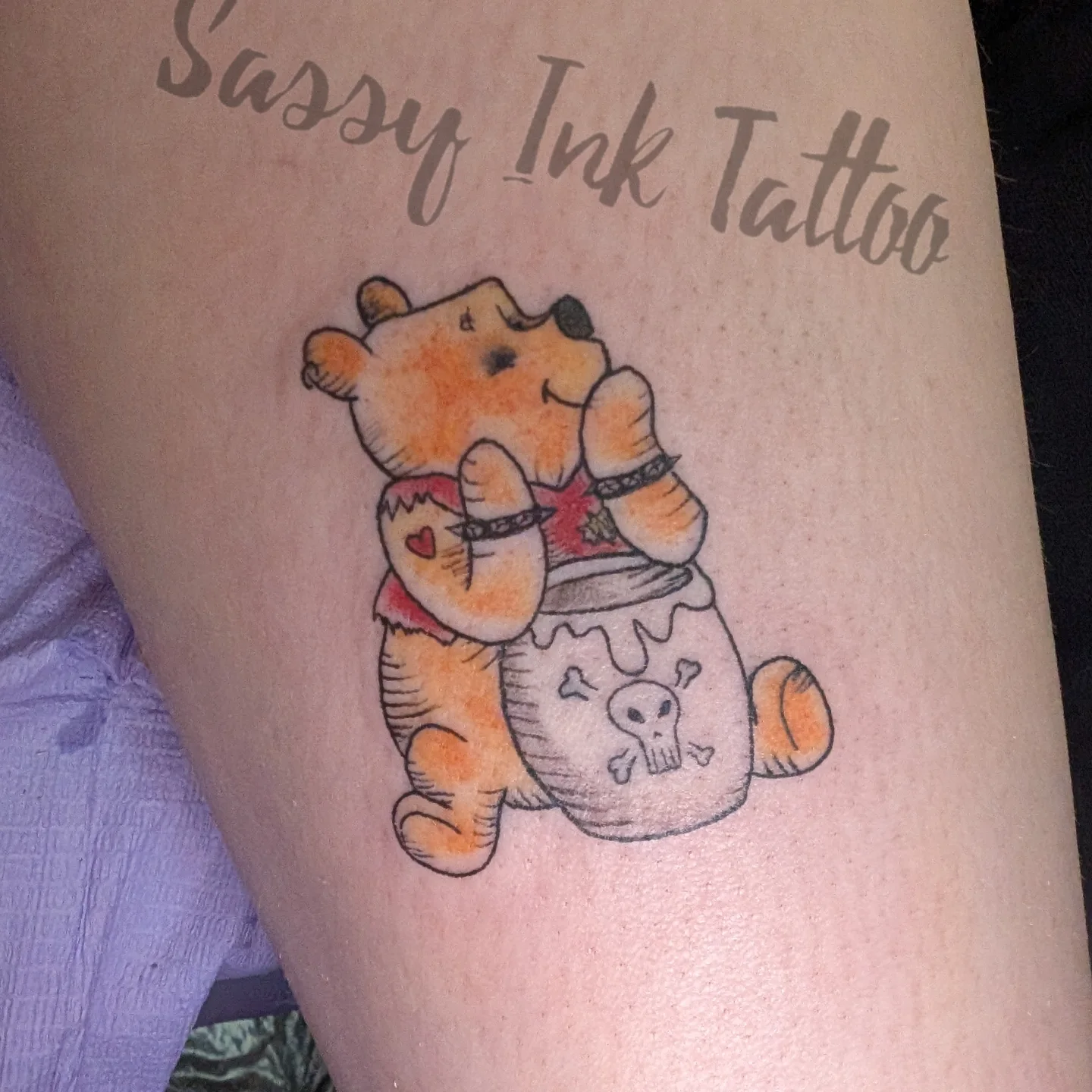 Tattoo by @sassyinktattoos — illustrative