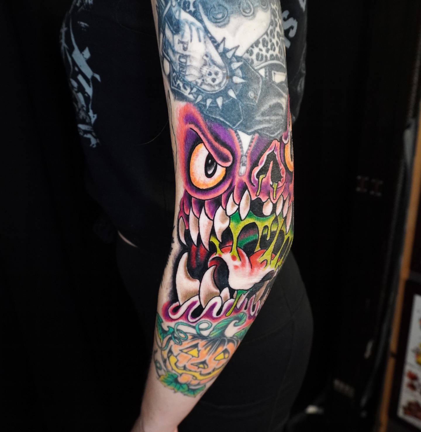Tattoo by @badfellow — american_traditional, dotwork