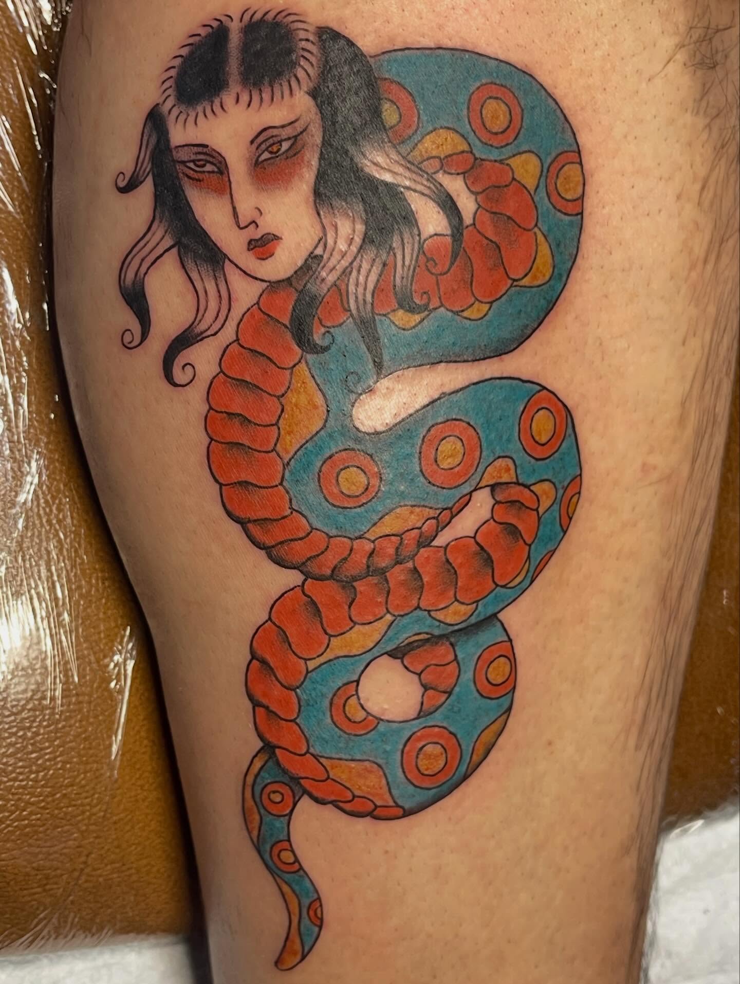 Tattoo by @sundaymassochist — american_traditional, dotwork
