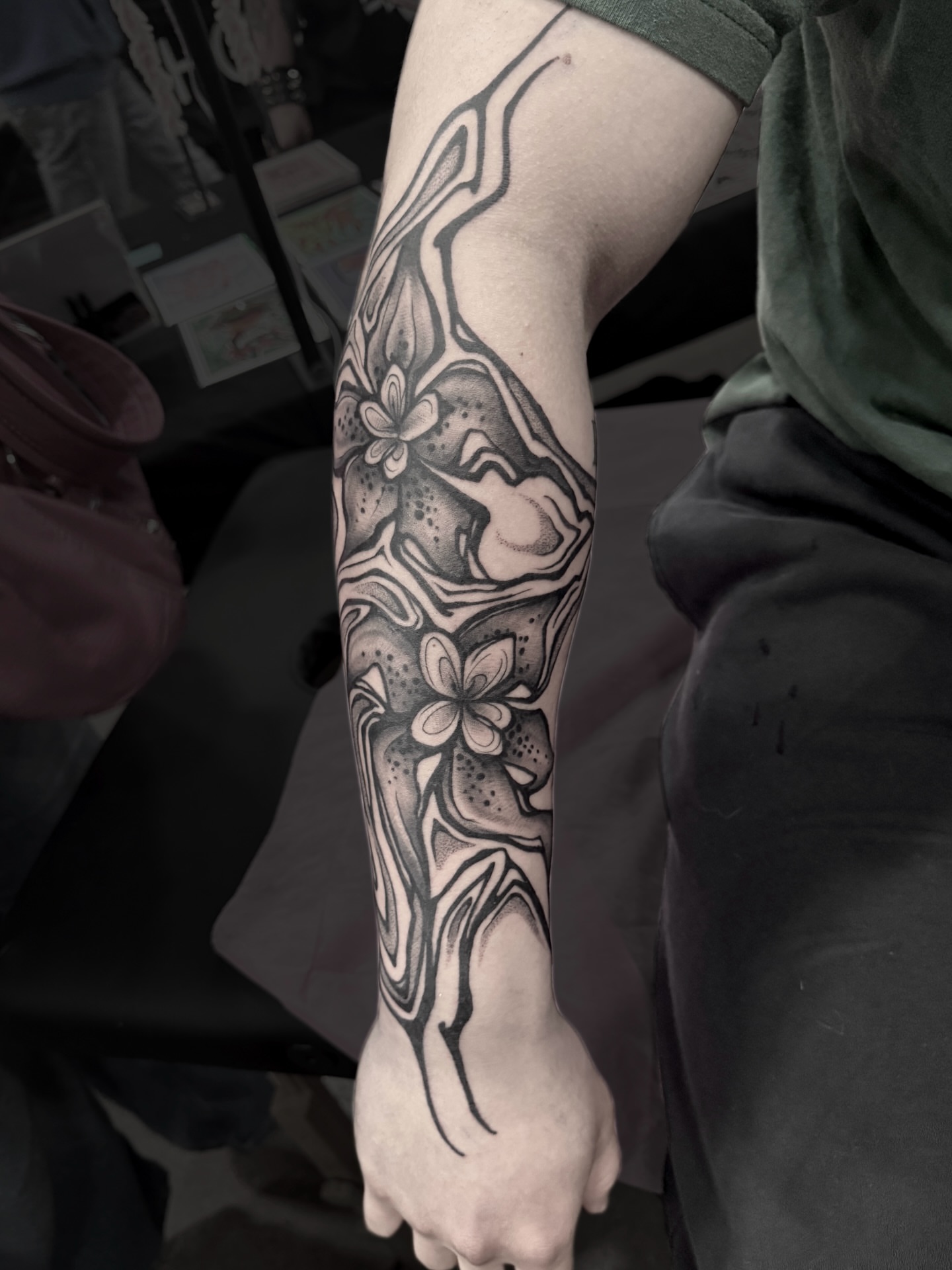 Tattoo by @connellytaittattoo — black_and_grey, geometric