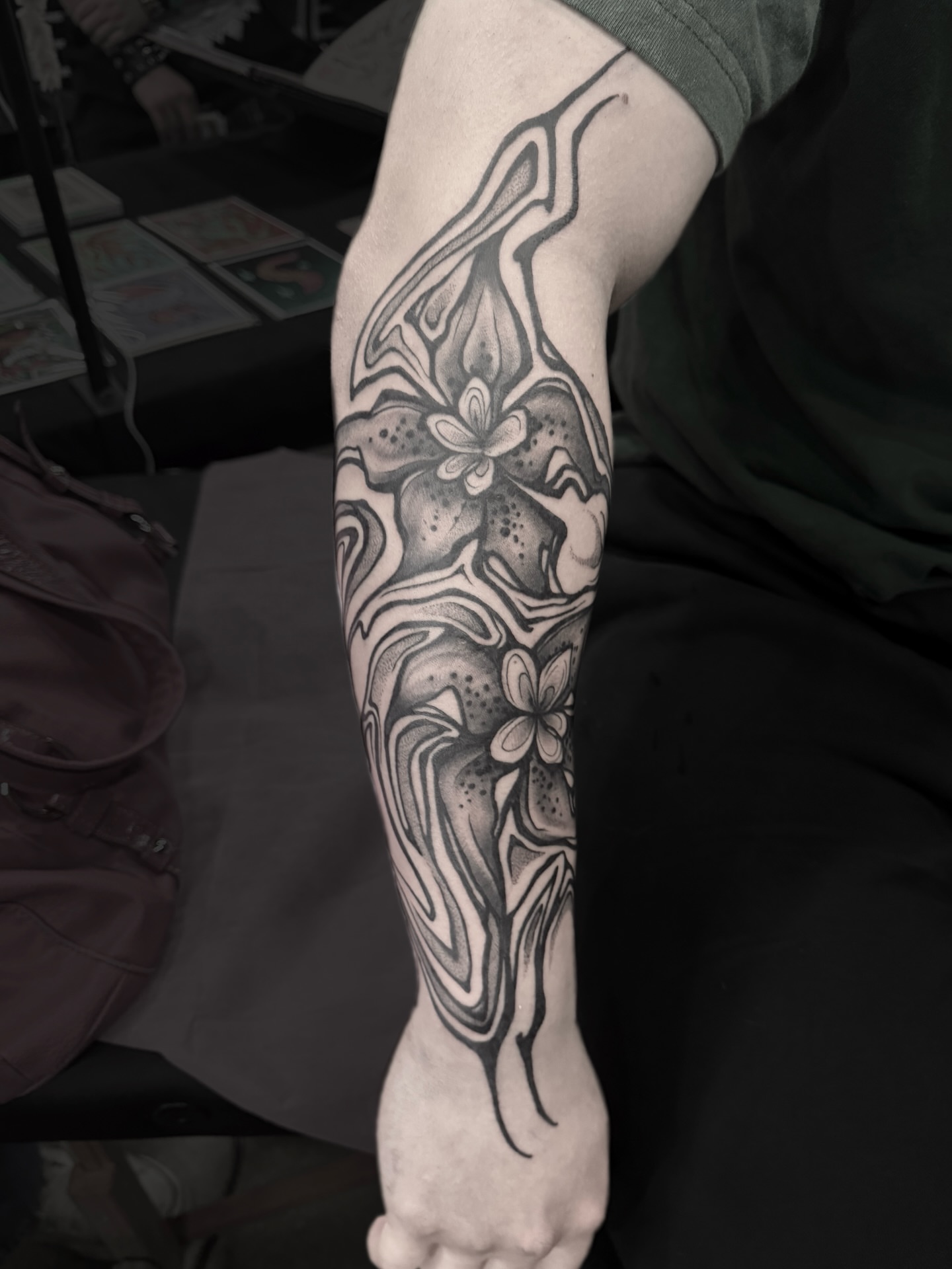 Tattoo by @connellytaittattoo — black_and_grey, dotwork