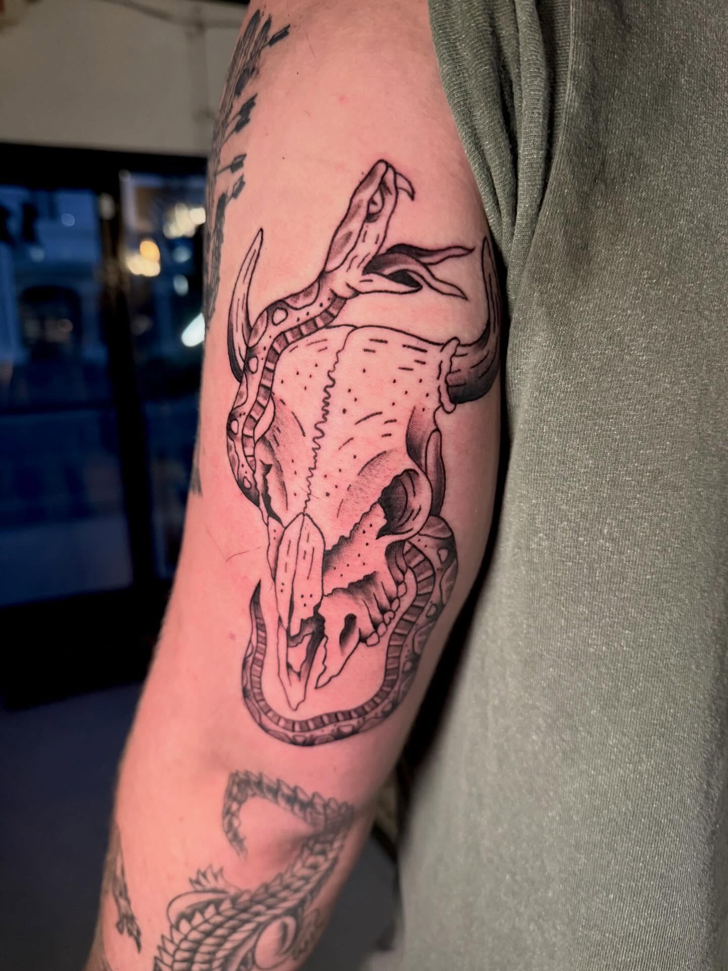 Tattoo by @ava_defalco — black_and_grey, realism