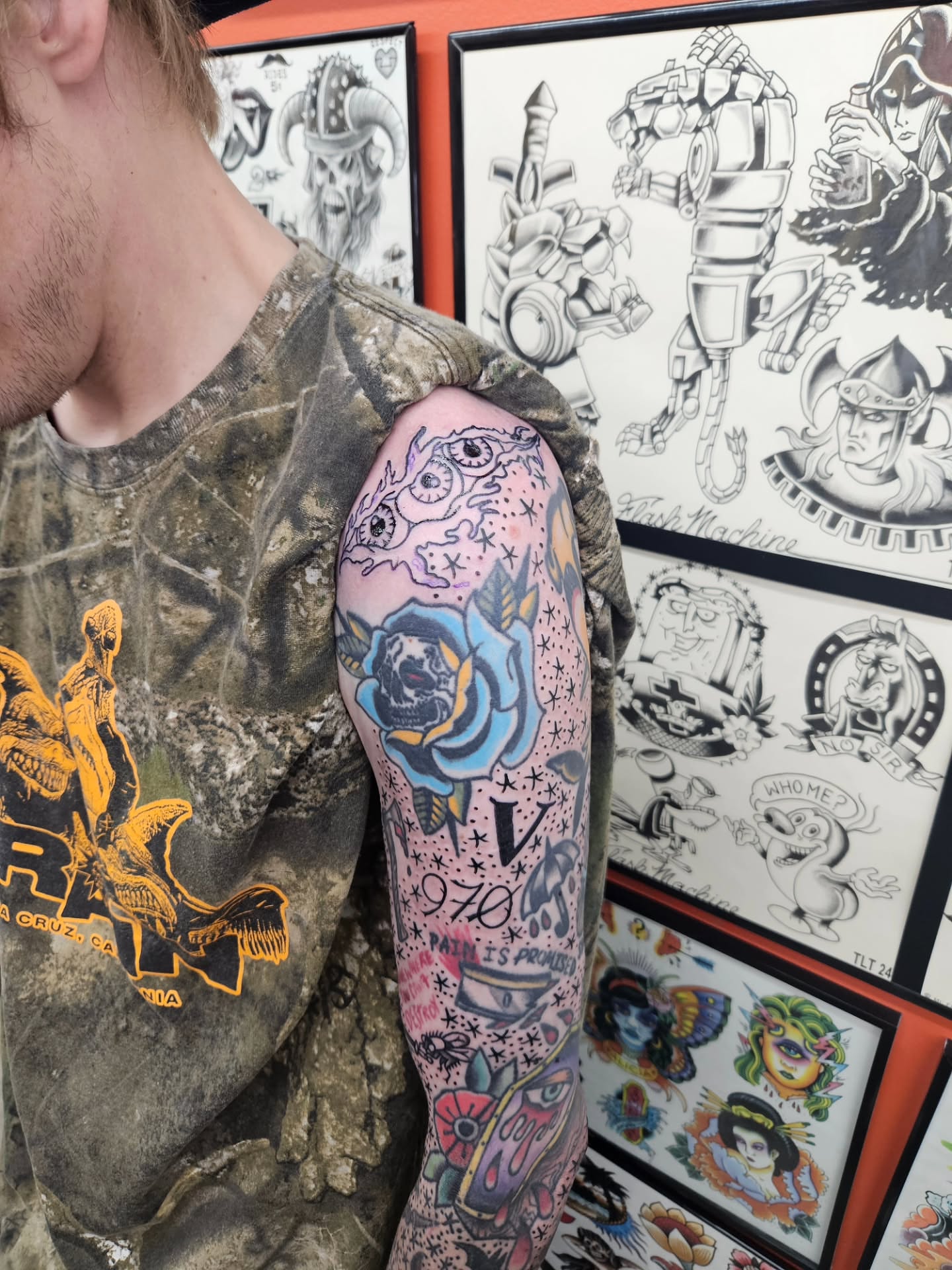 Tattoo by @therestlessdrifter — american_traditional, dotwork