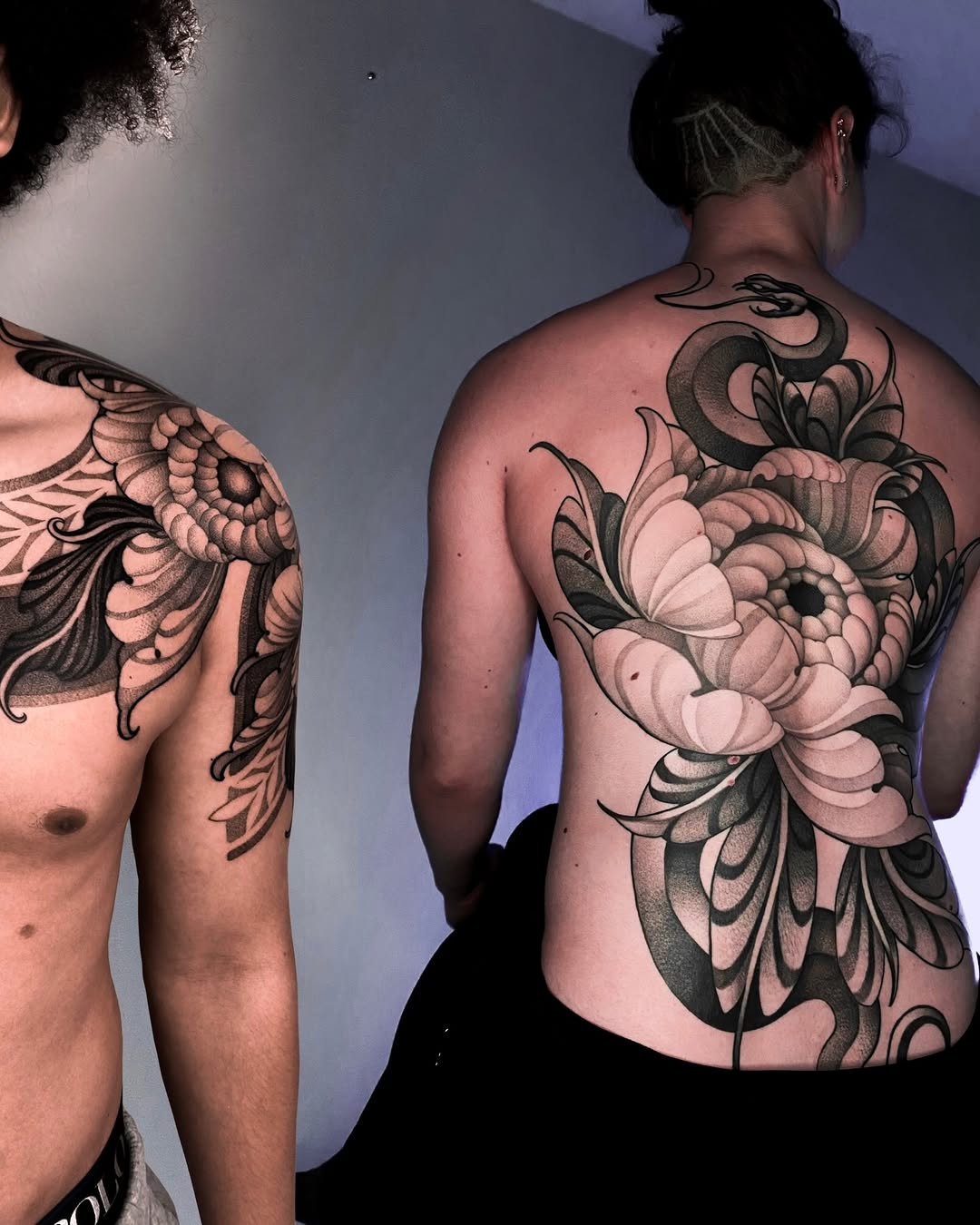 Tattoo by @kairo.tattooer — japanese_irezumi, dotwork