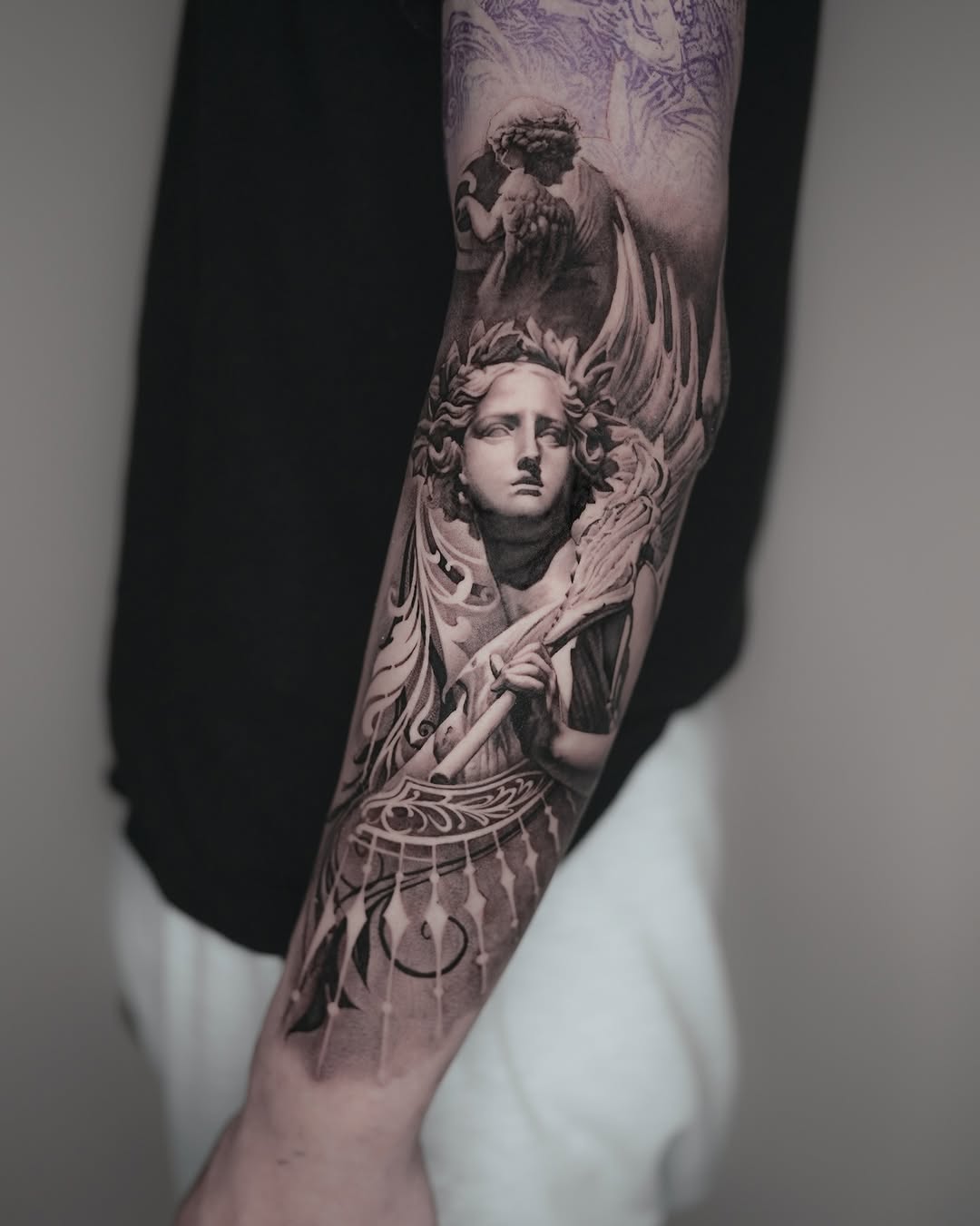 Tattoo by @umzii__tattoo β realism, black_and_grey