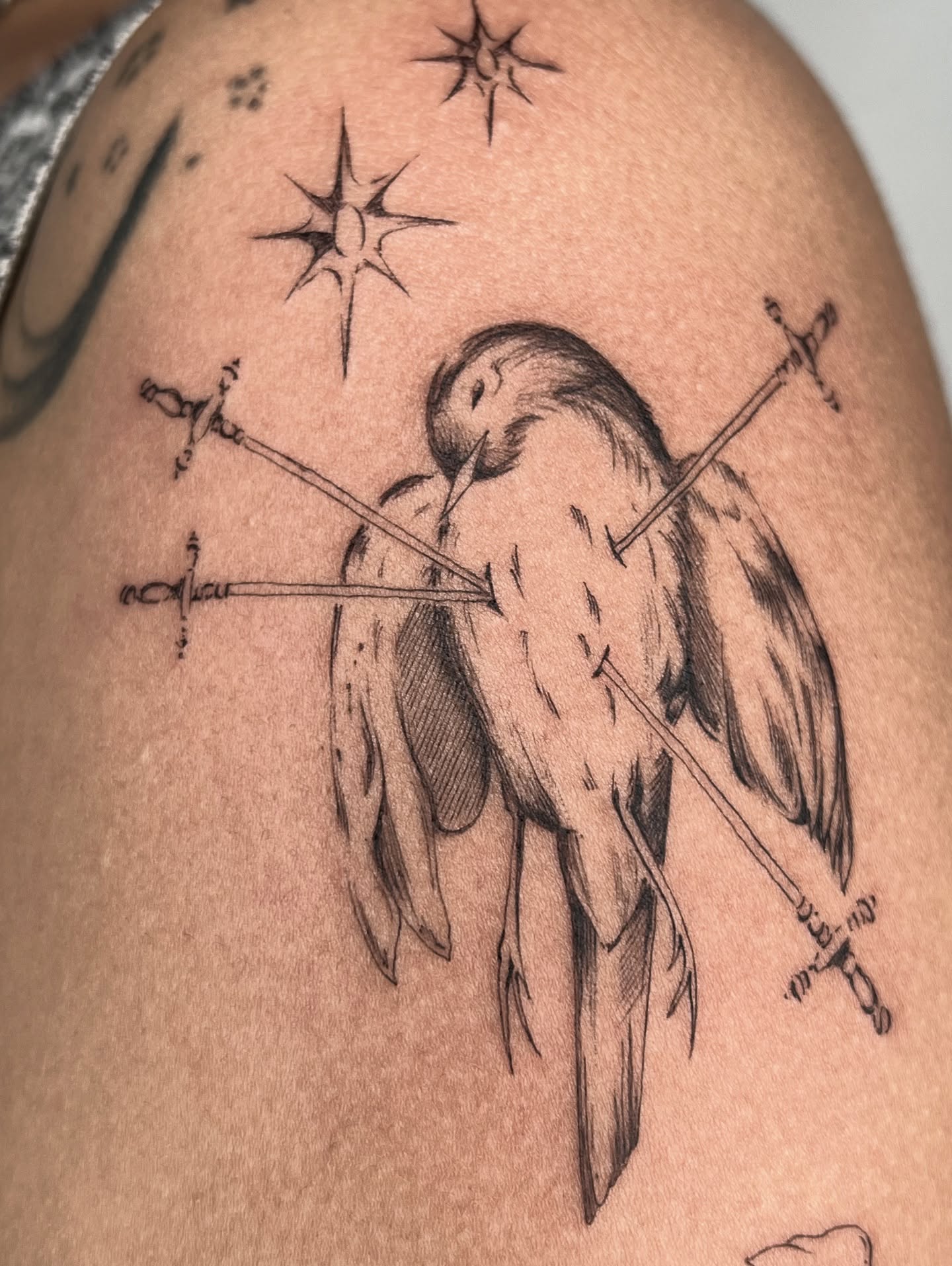 Tattoo by @druzyjewel — black_and_grey