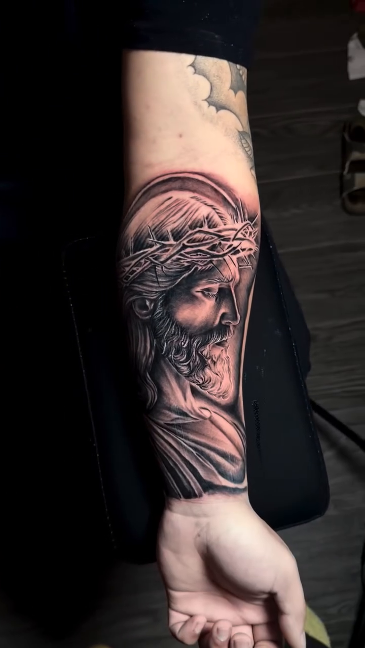 Tattoo by @yowmadfboy — realism, black_and_grey