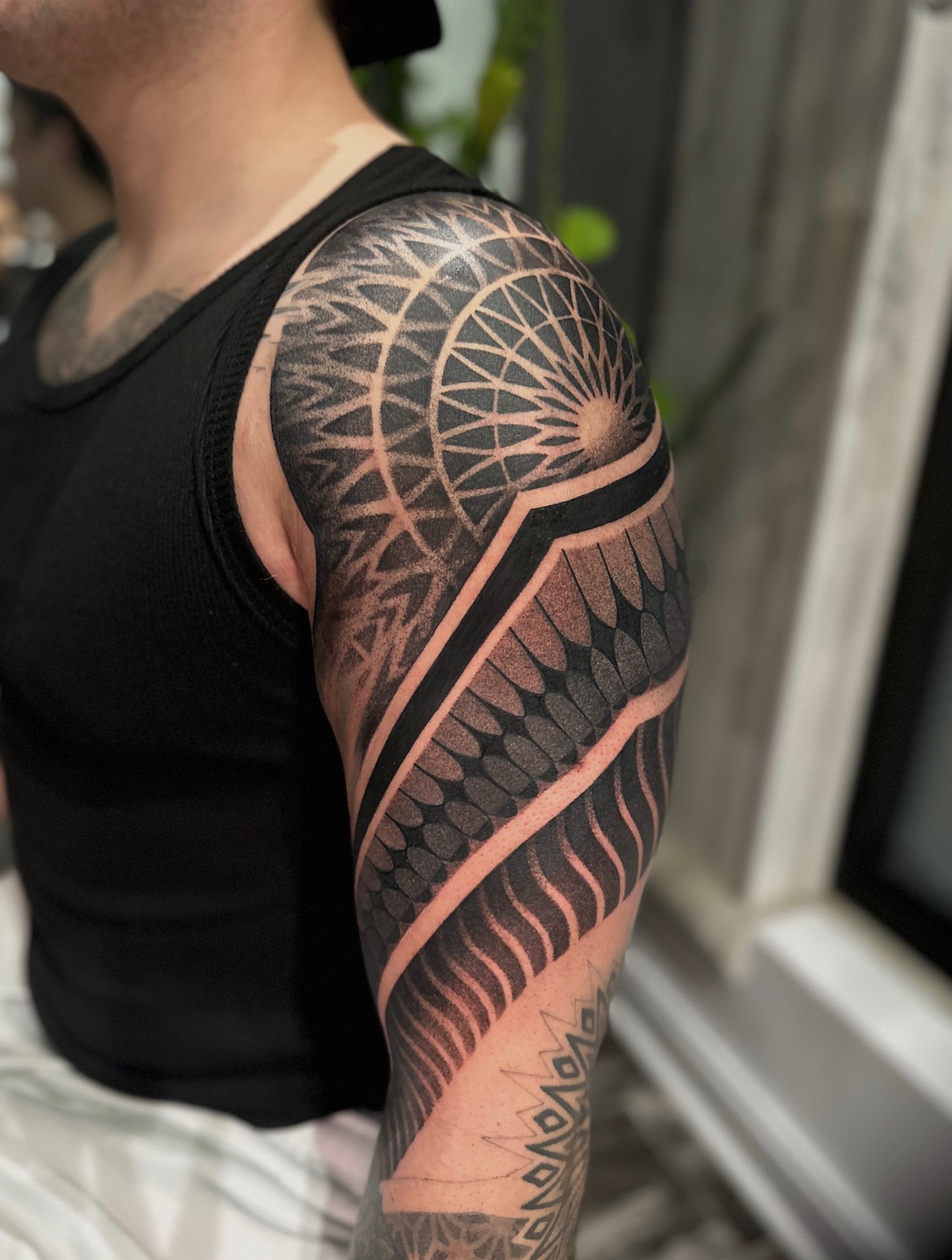 Tattoo by @blackadorn — geometric