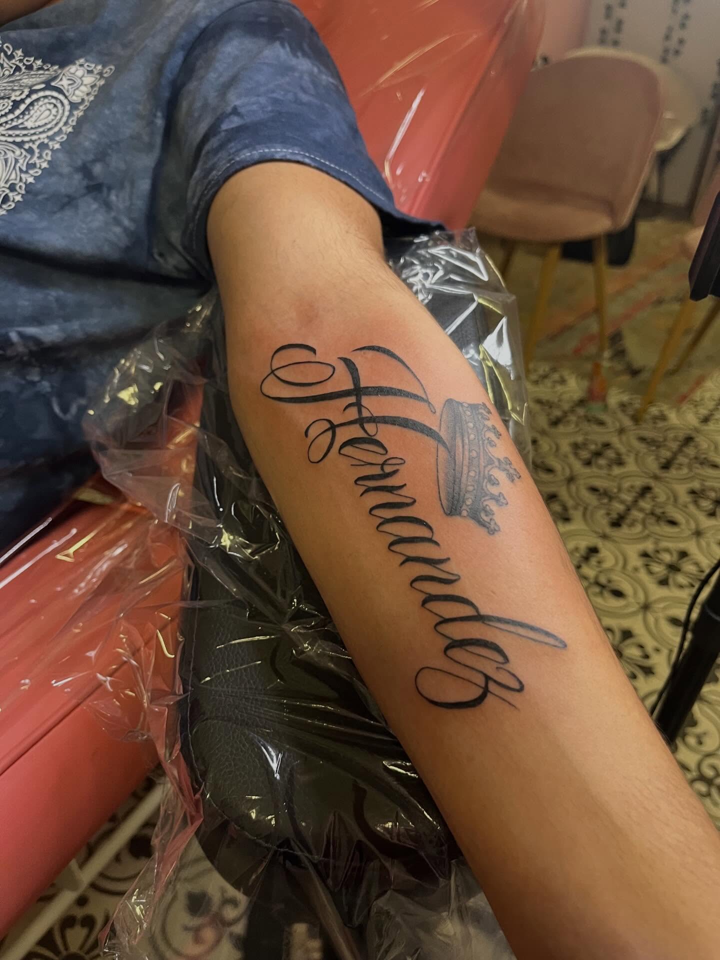 Tattoo by @elizabethzerena — lettering_script