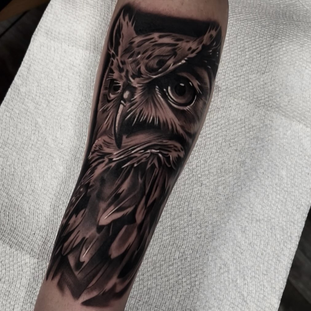 Tattoo by @davidalcocertattoo — realism, black_and_grey