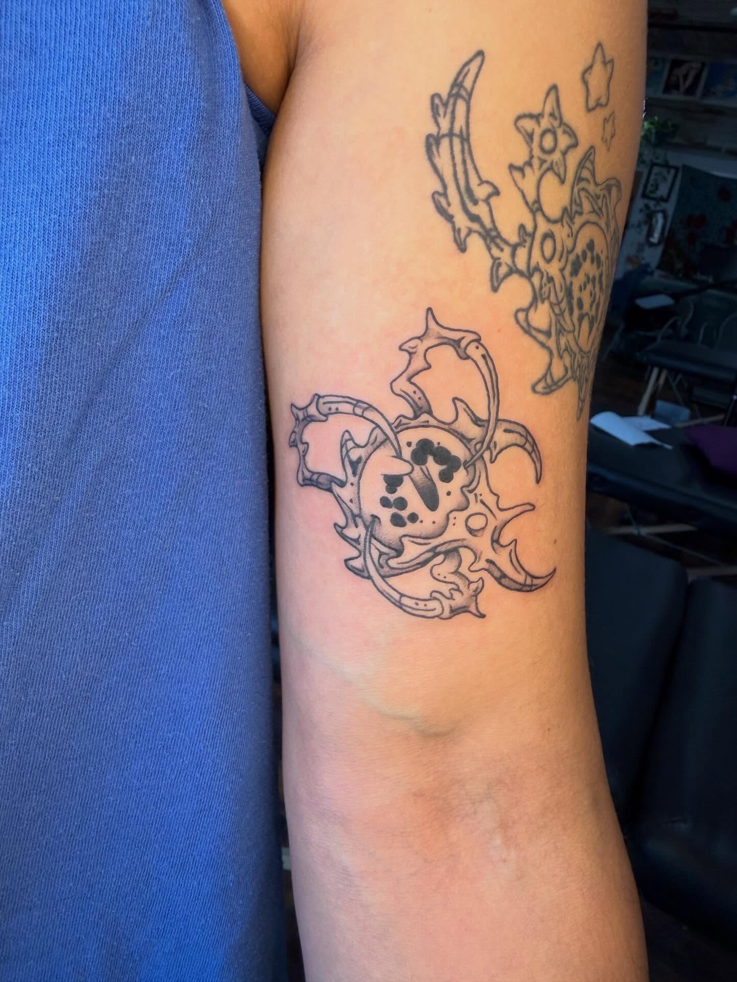Tattoo by @nanumike_tats — black_and_grey