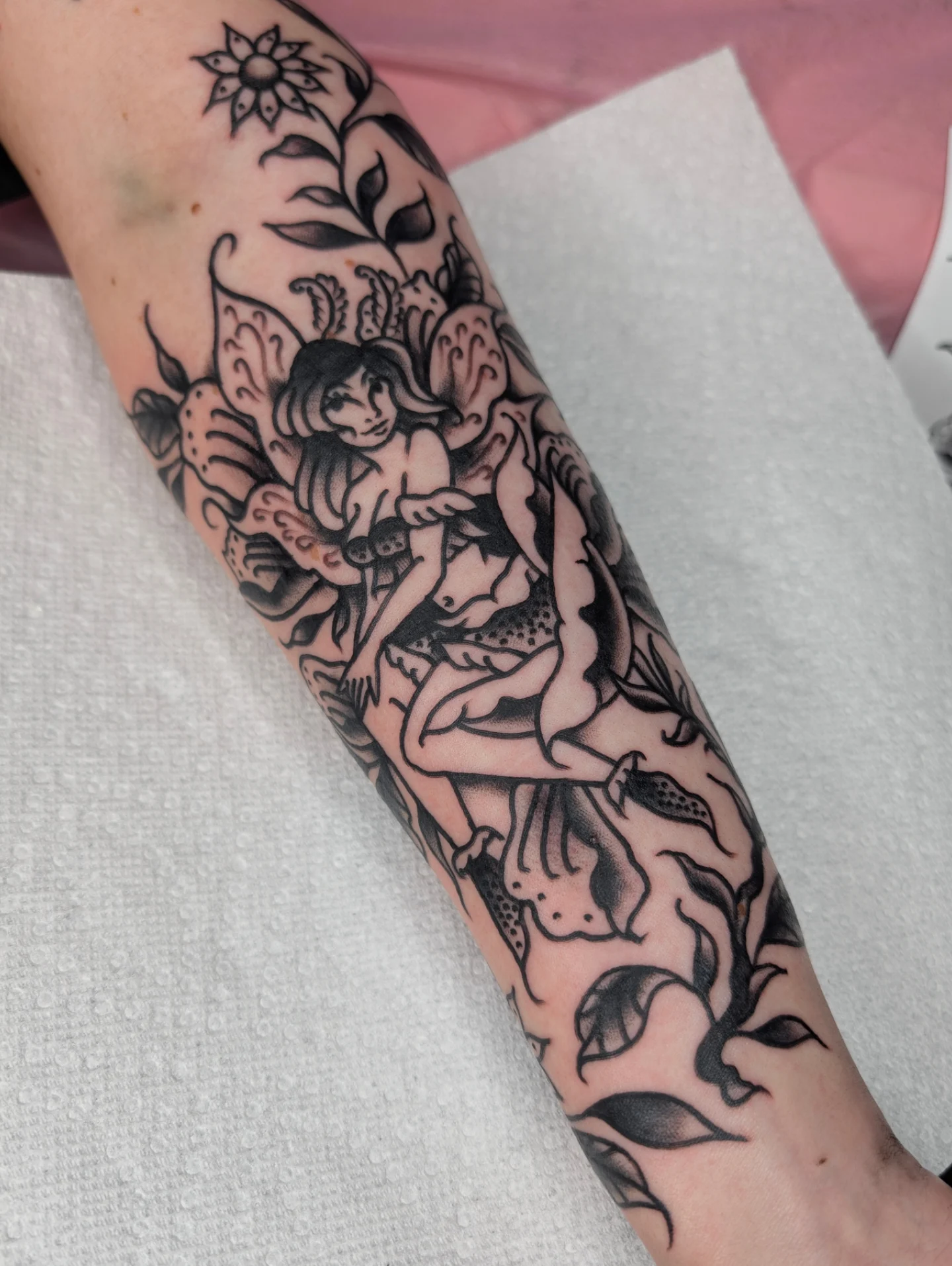 Tattoo by @kronetattoos — american_traditional, black_and_grey