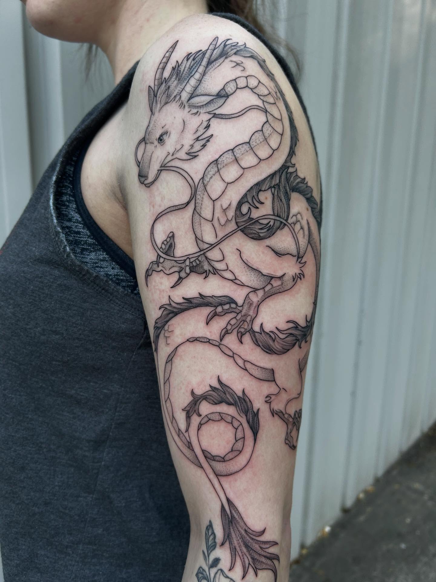 Tattoo by @mayhem_inkk — black_and_grey