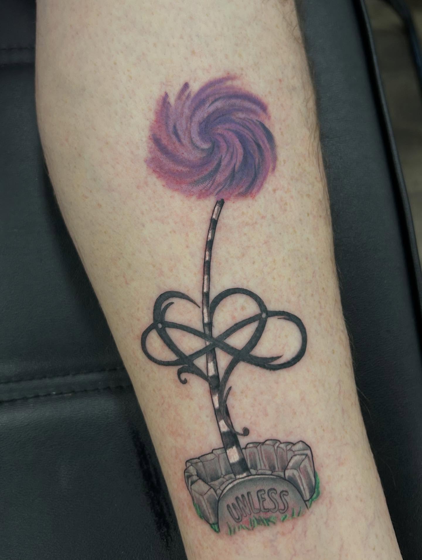 Tattoo by @mayhem_inkk — dotwork