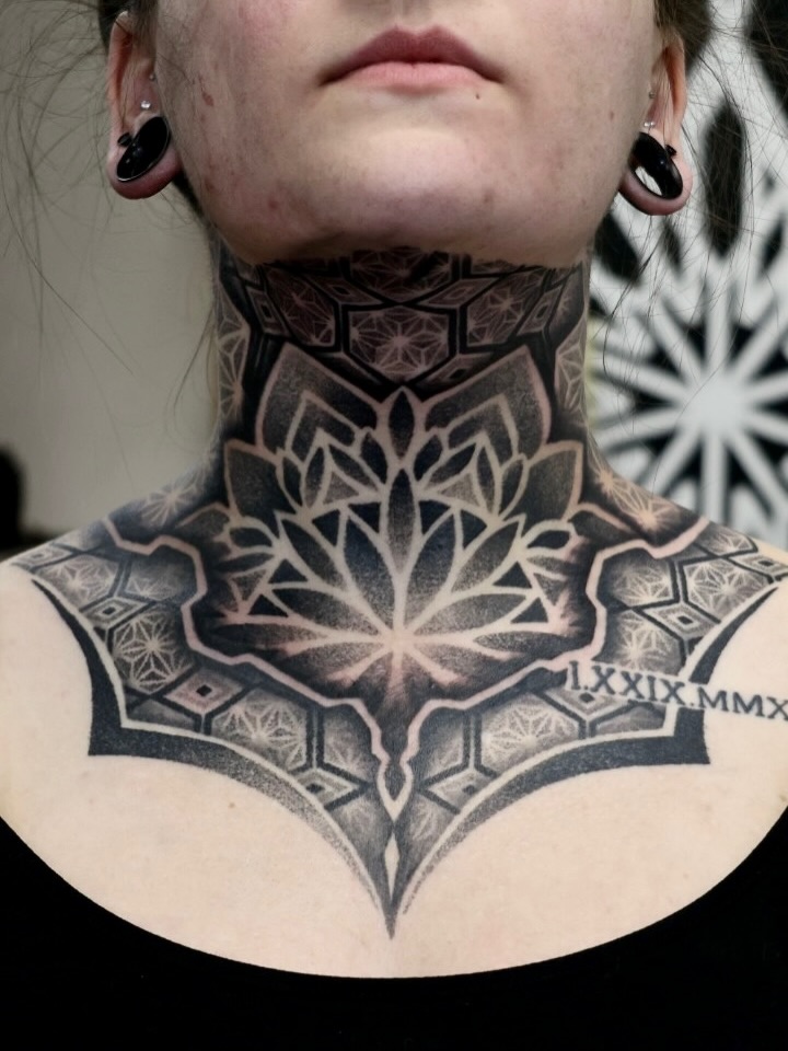 Tattoo by @jc_tats — geometric, dotwork