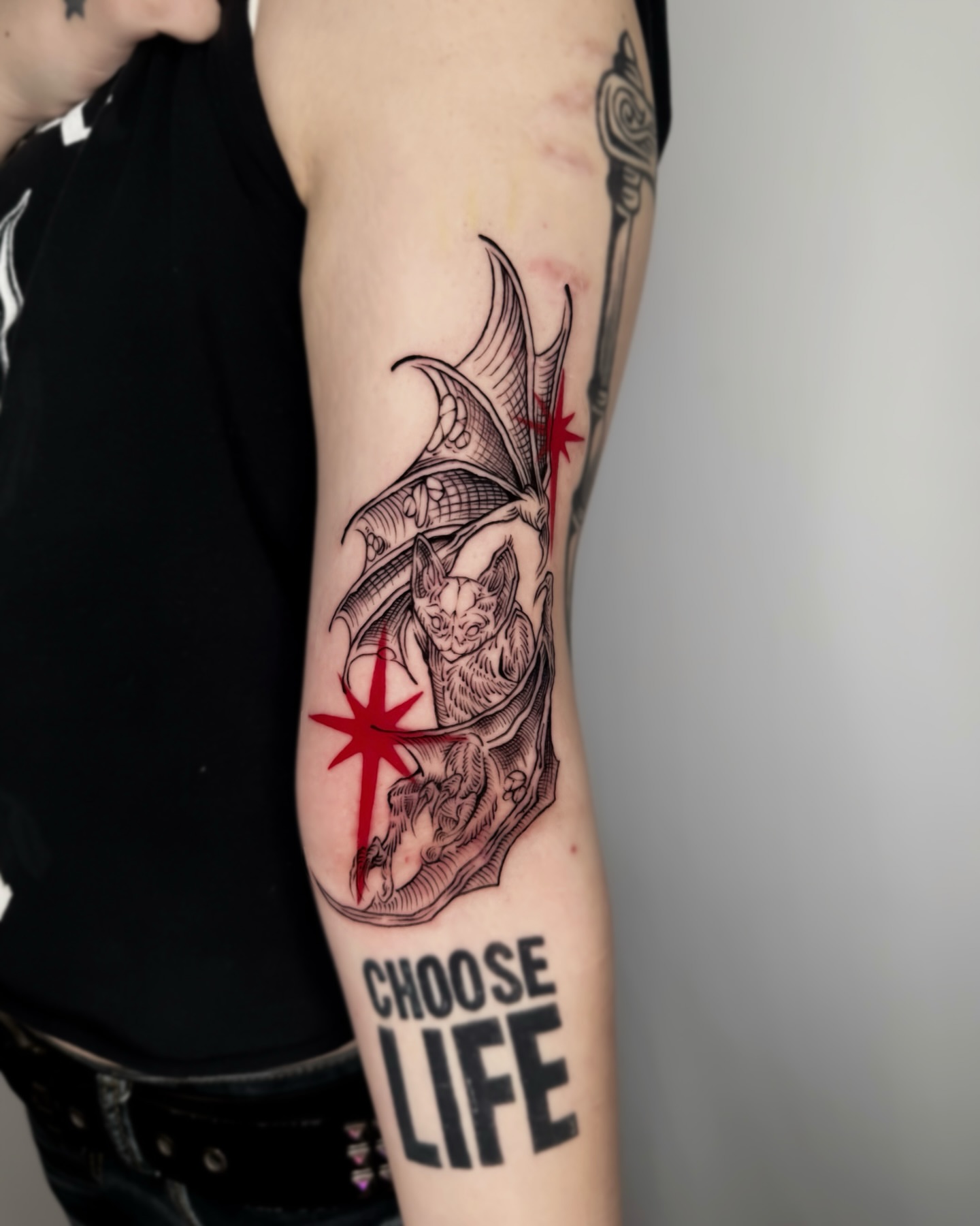 Tattoo by @mimo_tattooist__ — black_and_grey