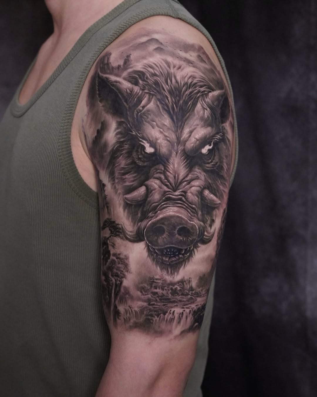 Tattoo by @sean_tattoos — realism, black_and_grey
