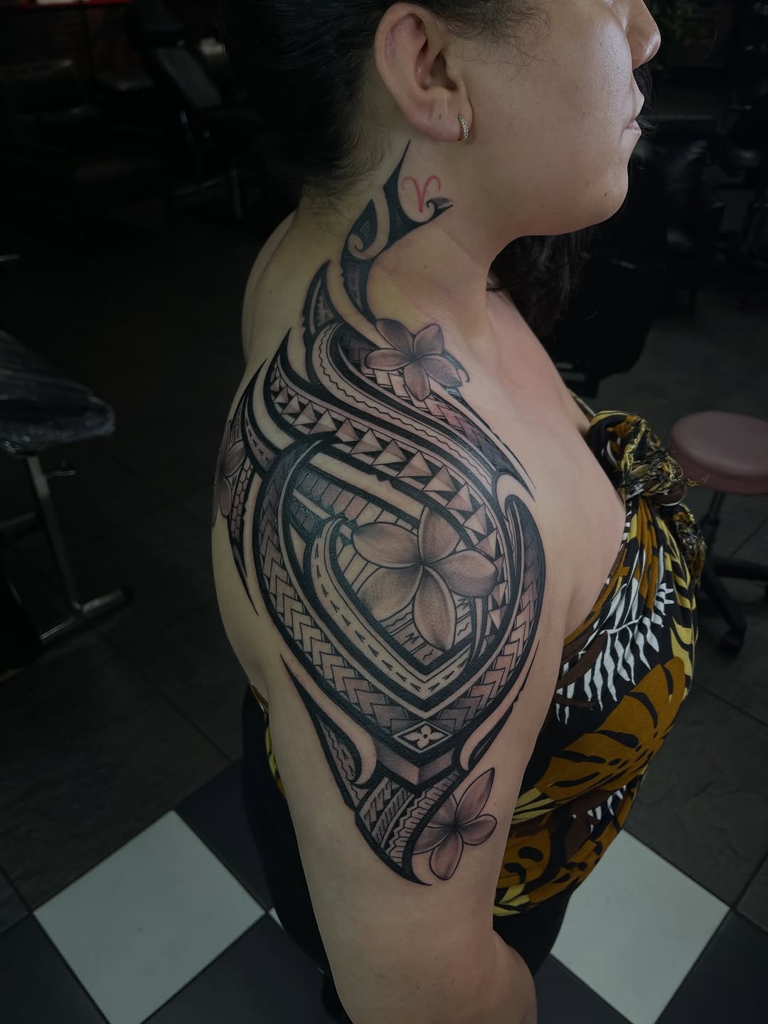 Tattoo by @redneckusotattoo β tribal, black_and_grey