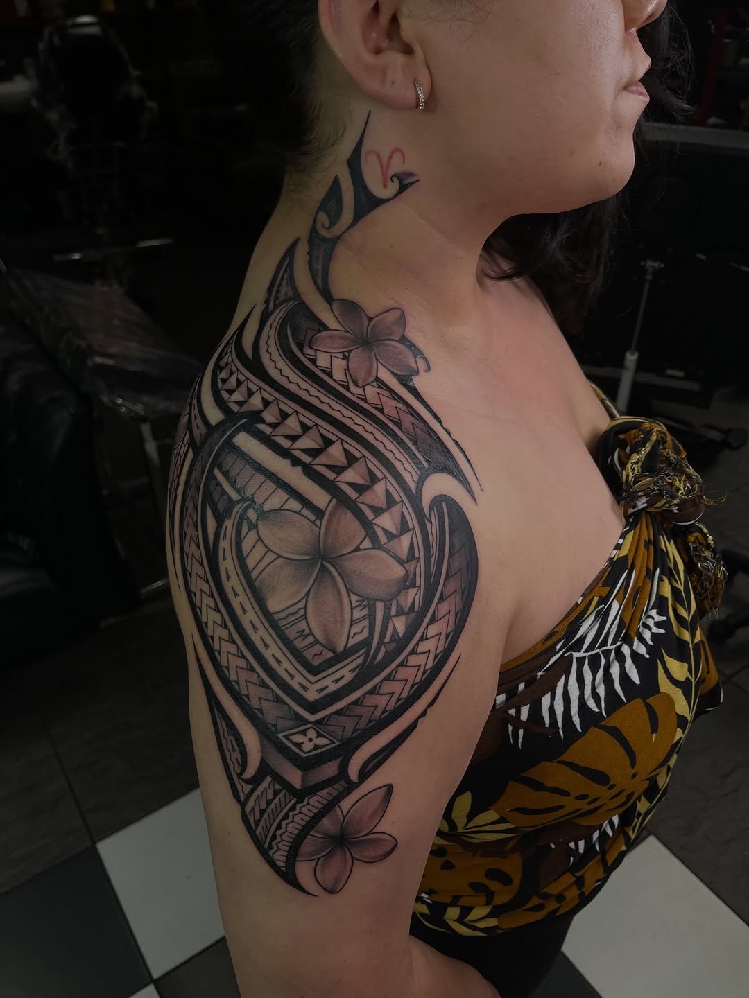 Tattoo by @redneckusotattoo β tribal, black_and_grey