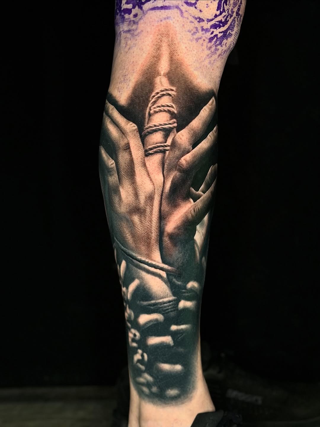Tattoo by @jwells_tattoos — realism, black_and_grey