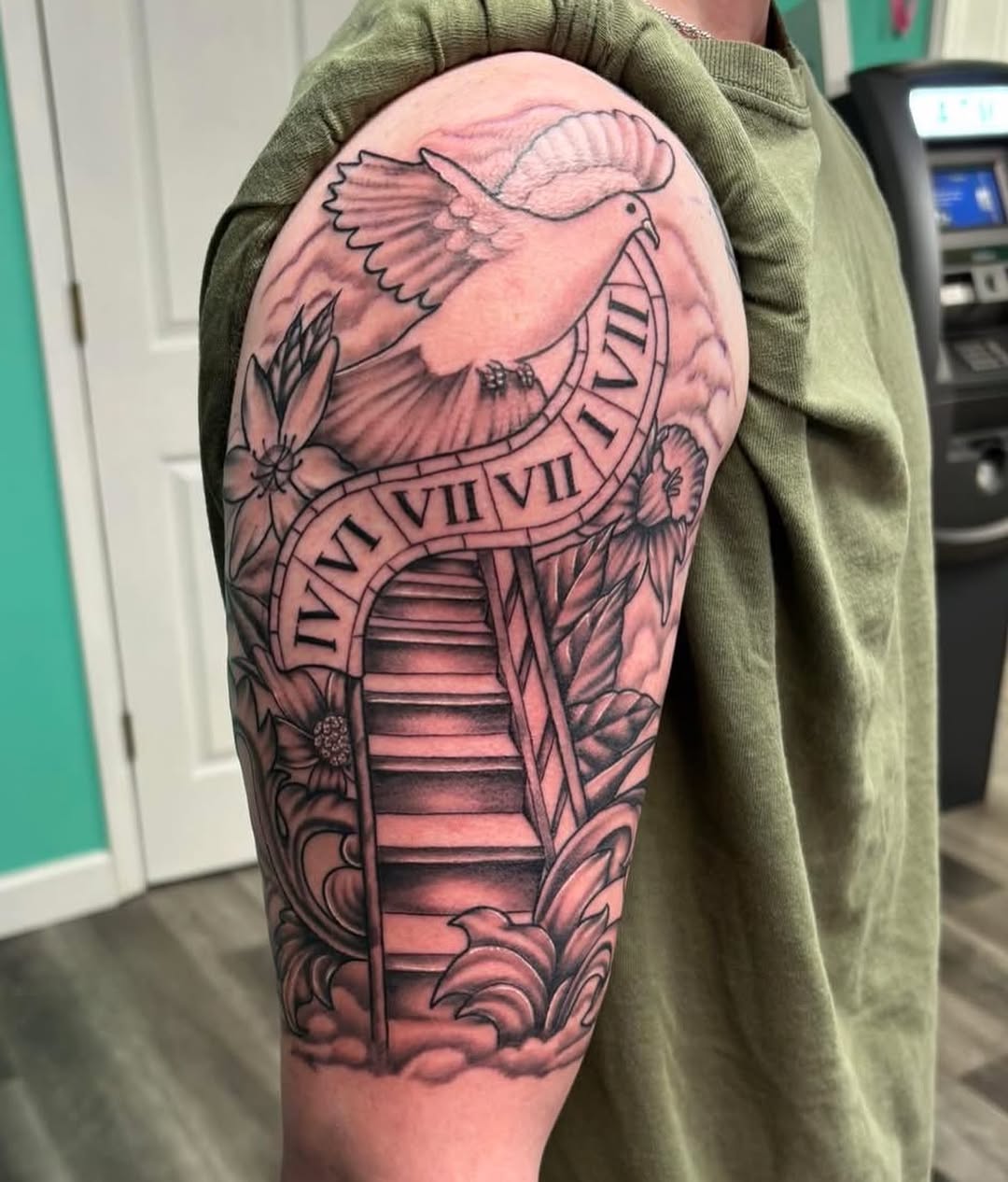 Tattoo by @bromintocheese — black_and_grey, realism
