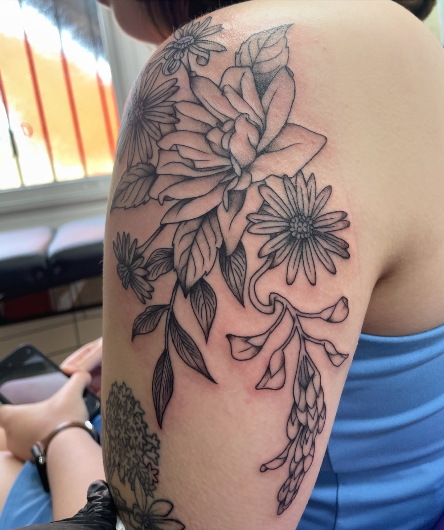 Tattoo by @lyndzee_ — black_and_grey