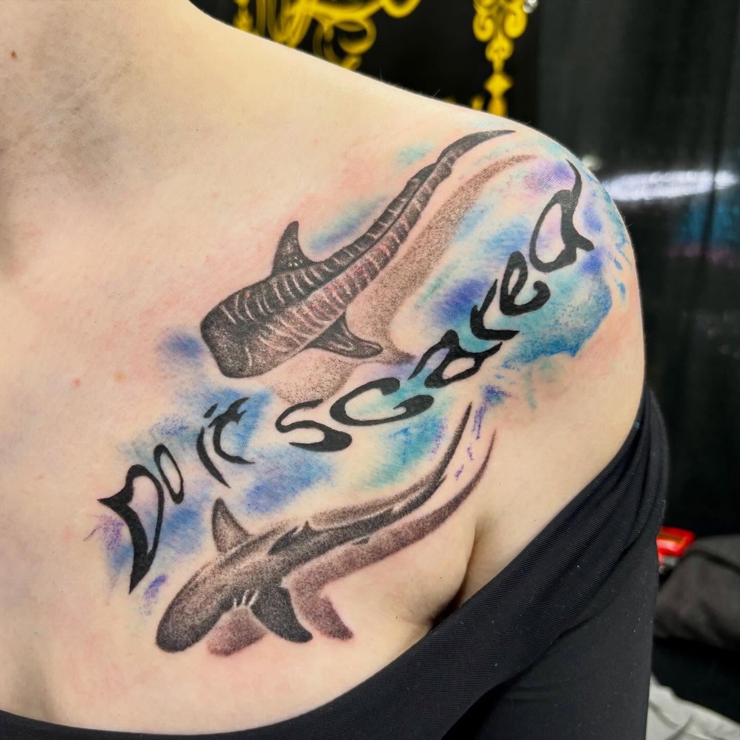 Tattoo by @justanothertattoo — watercolor