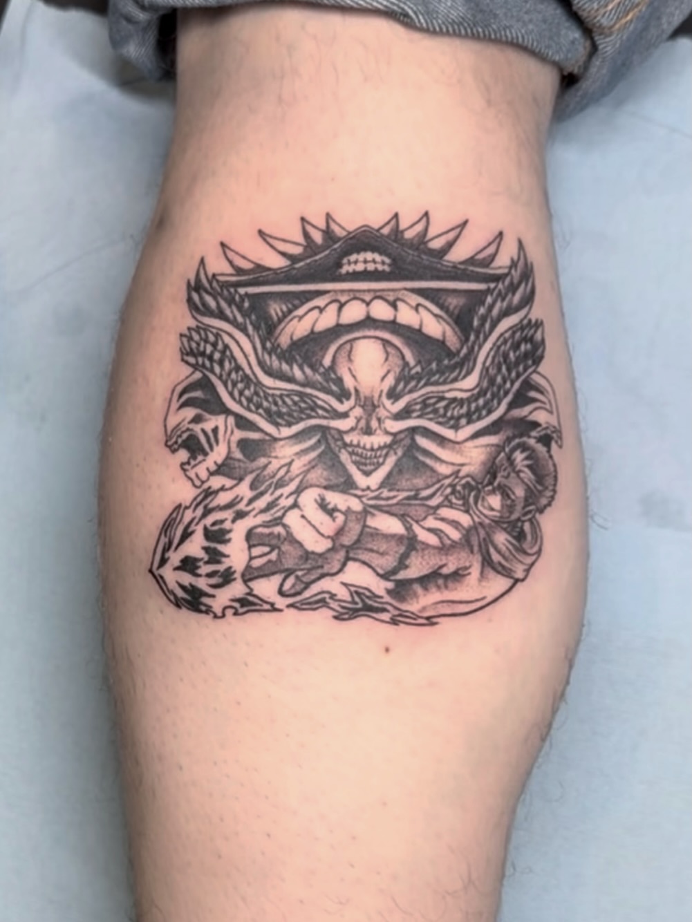 Tattoo by @dante_srs — black_and_grey, realism
