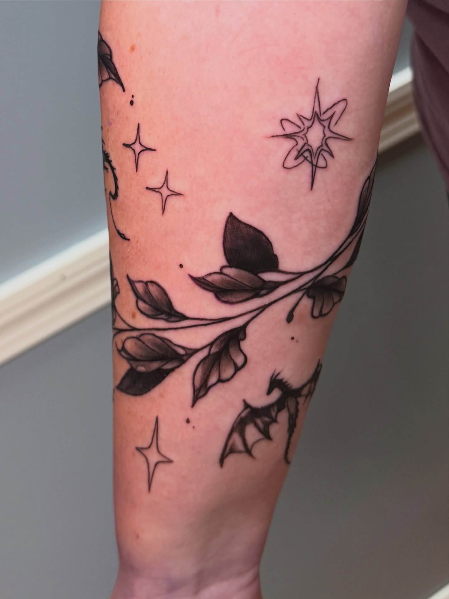 Tattoo by @jinxedtattoos — black_and_grey