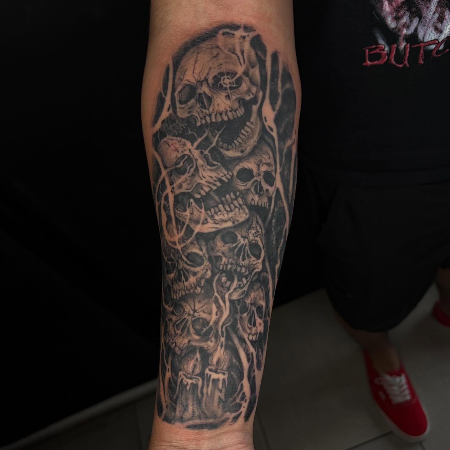 Tattoo by @inkedbycahela — black_and_grey, realism