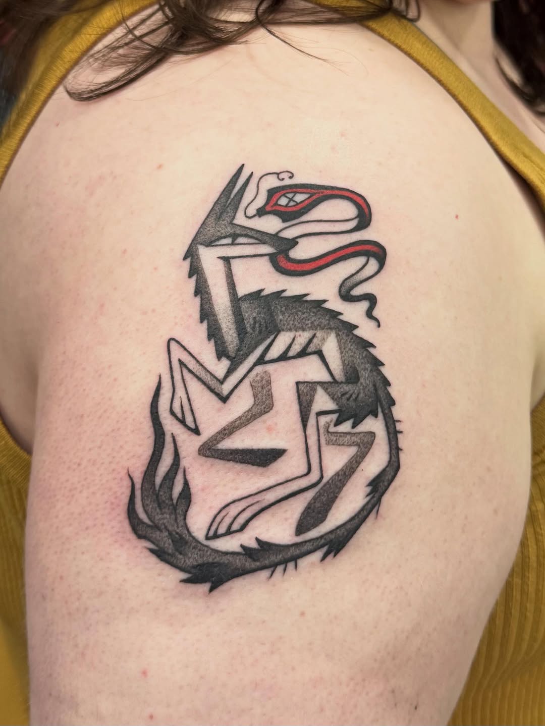 Tattoo by @l0ufio β ignorant, blackwork