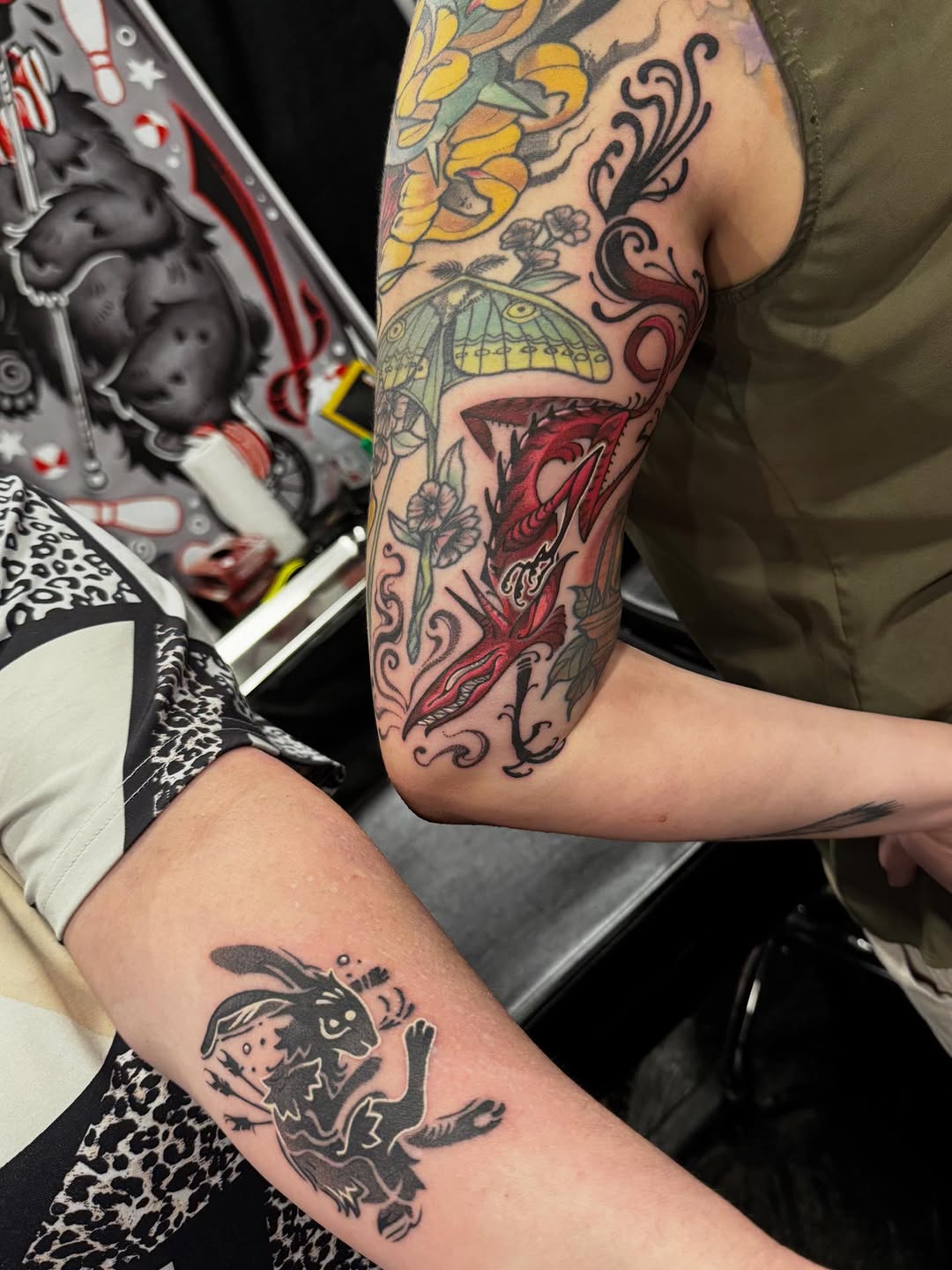 Tattoo by @l0ufio β new_school, blackwork