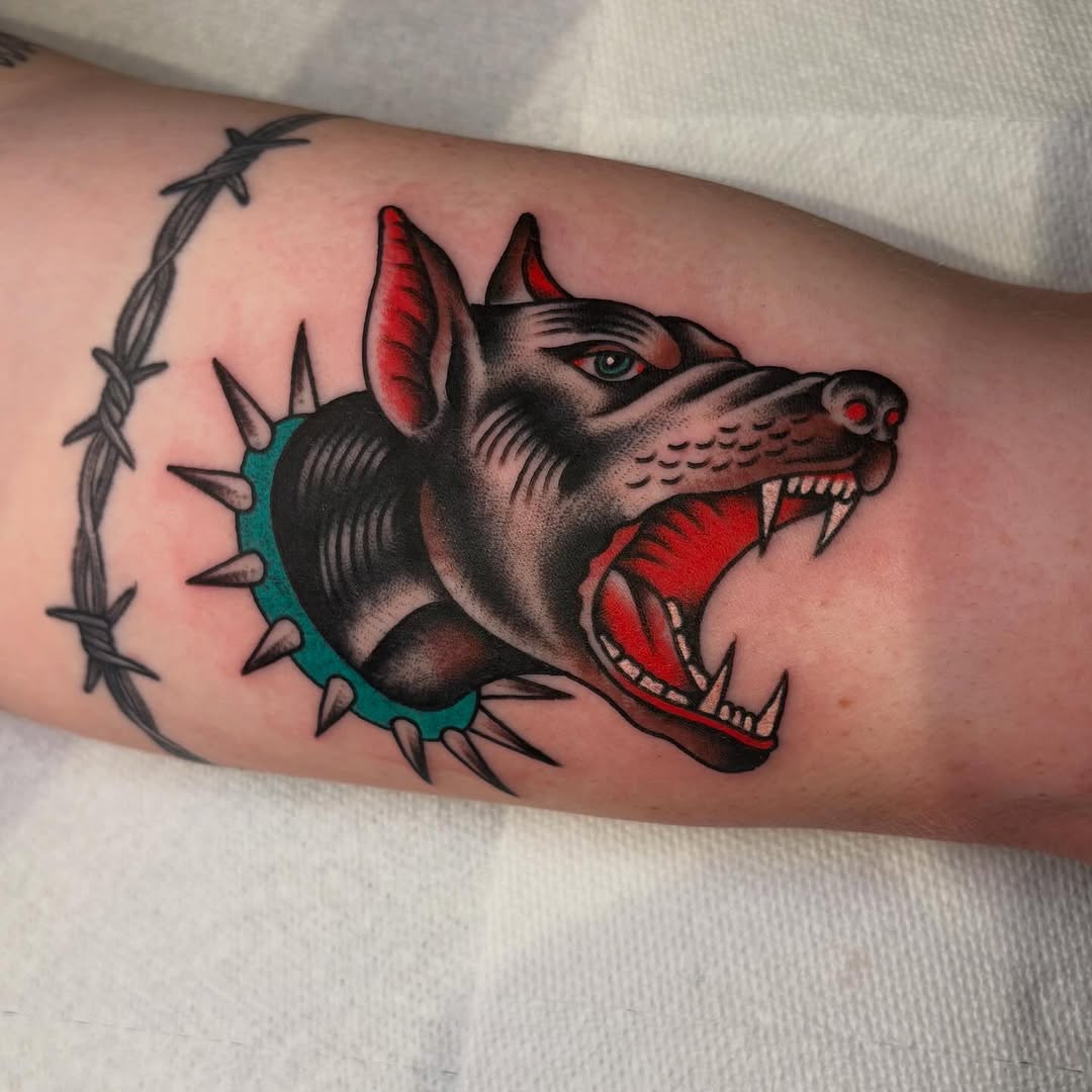 Tattoo by @tattoosbytexas — american_traditional, black_and_grey