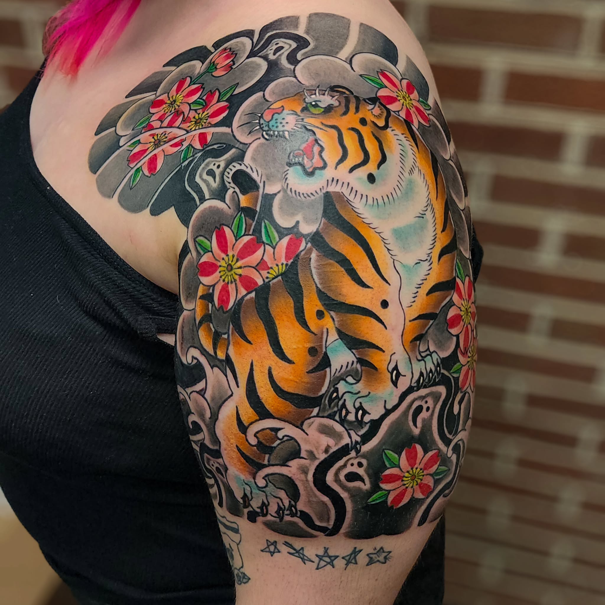 Tattoo by @ower_hernandez — american_traditional, japanese_irezumi