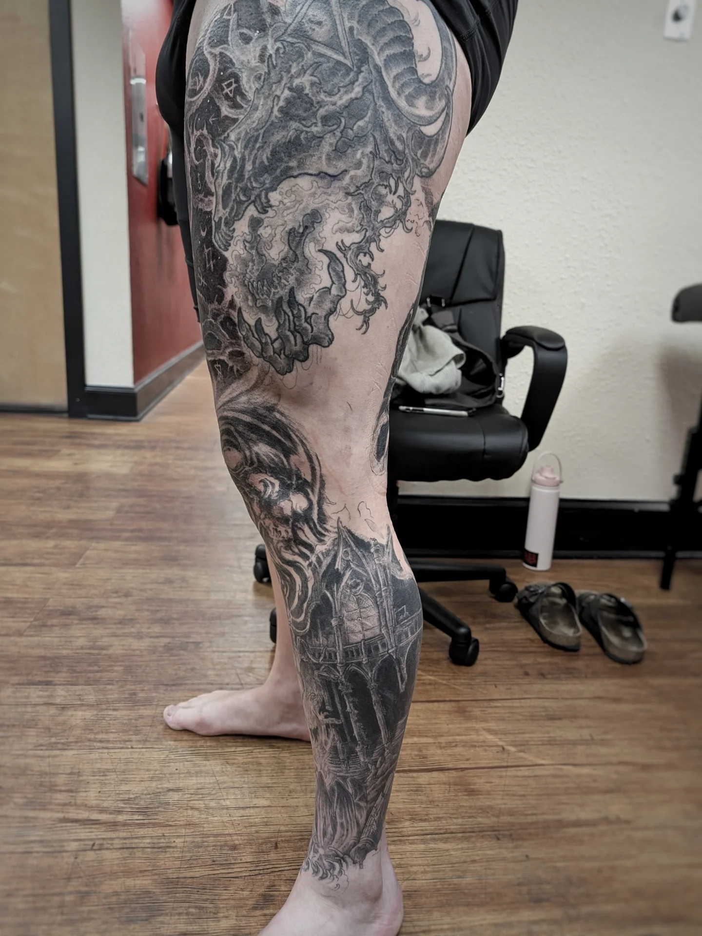 Tattoo by @graffitilostpdx โ black_and_grey, realism