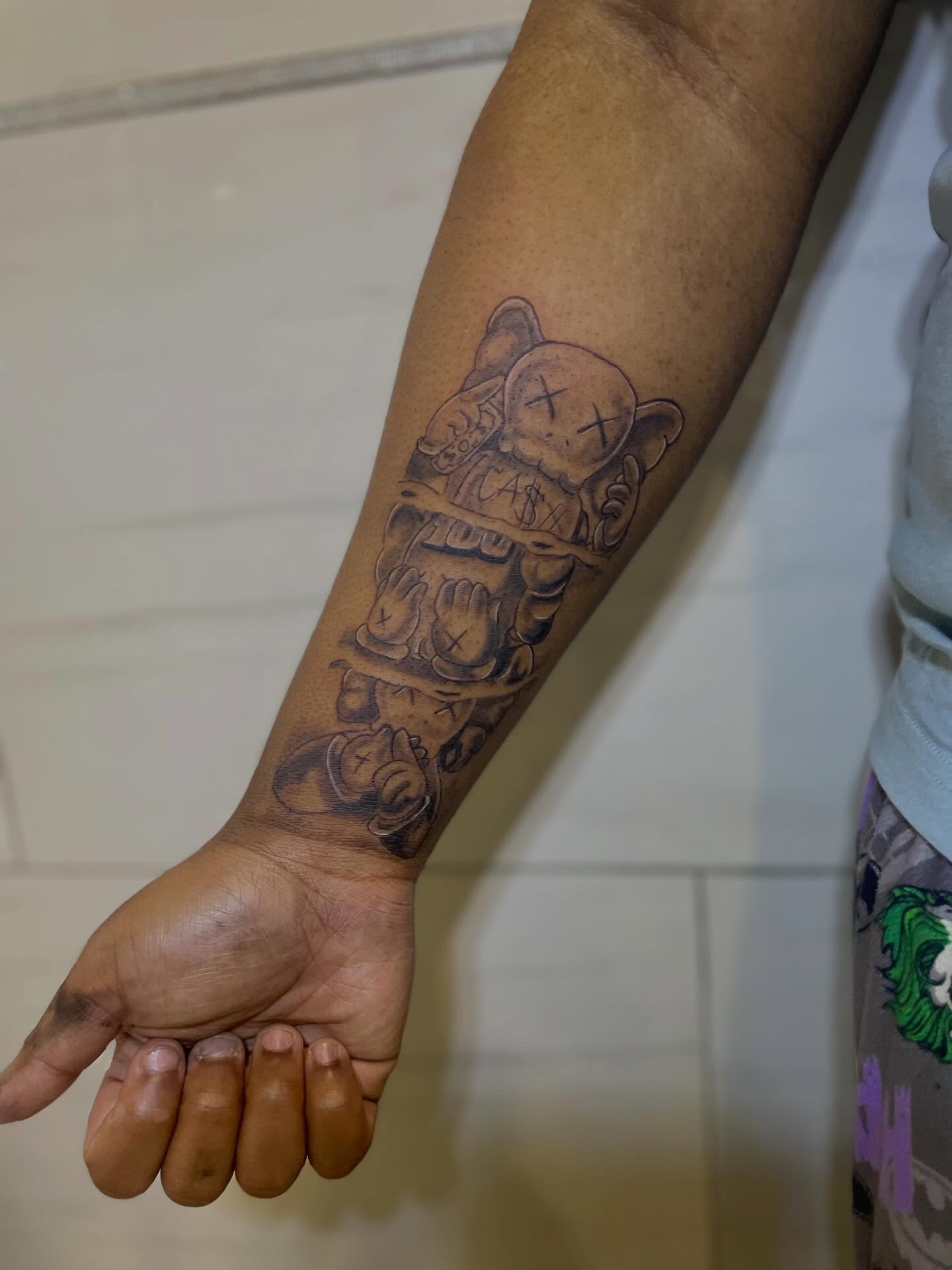 Tattoo by @dfineink — black_and_grey