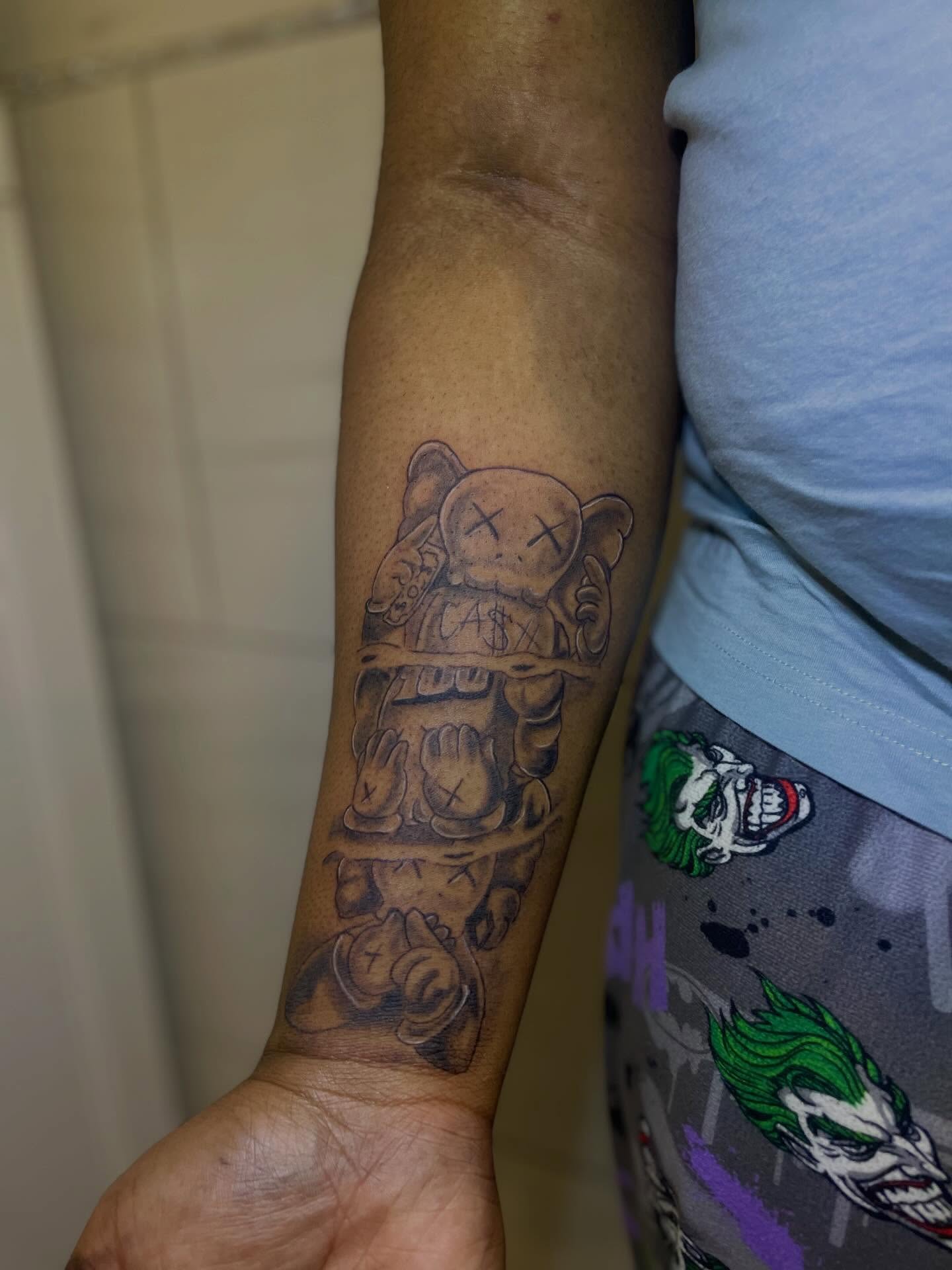 Tattoo by @dfineink — black_and_grey