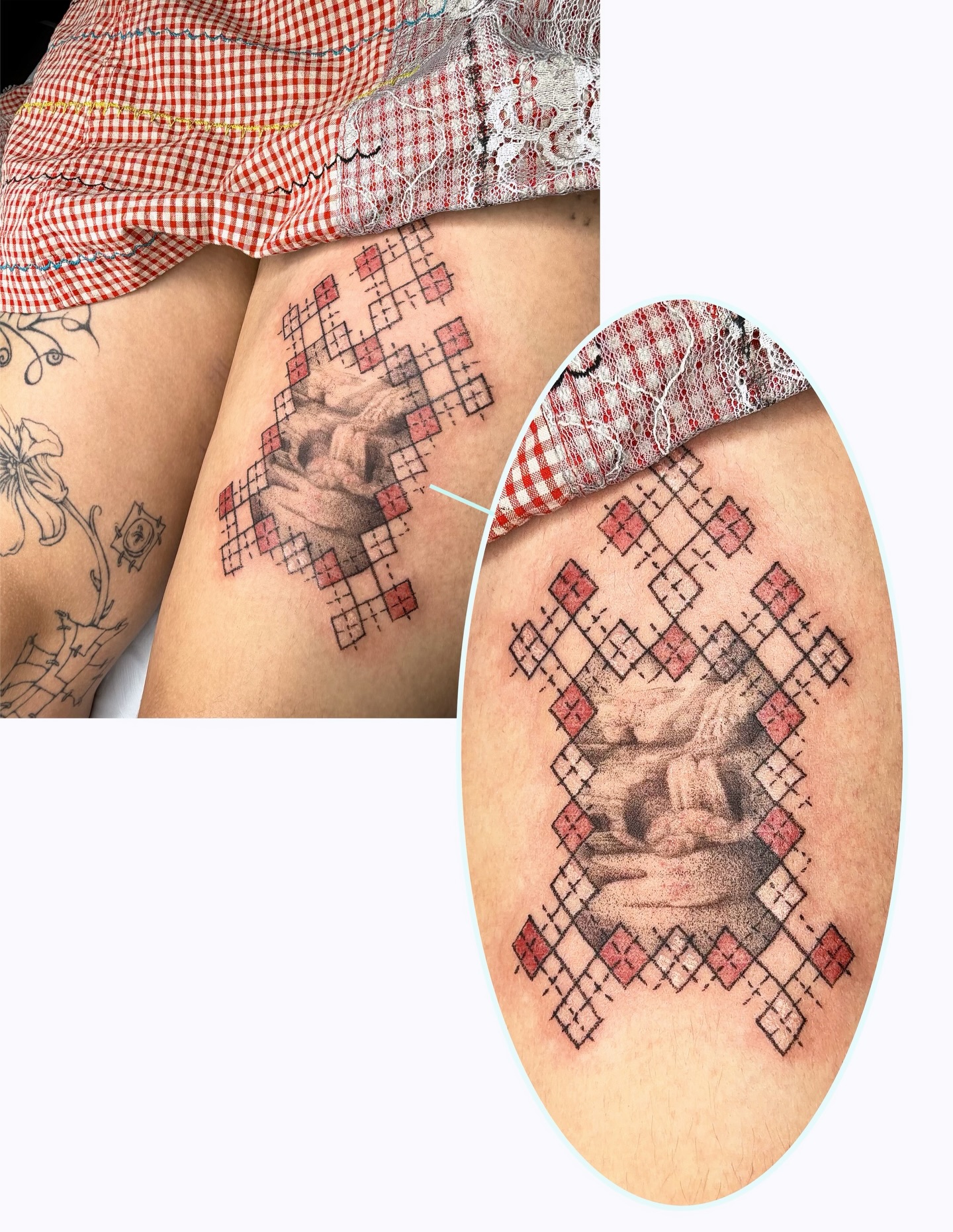 Tattoo by @makeout_sesh — geometric, realism