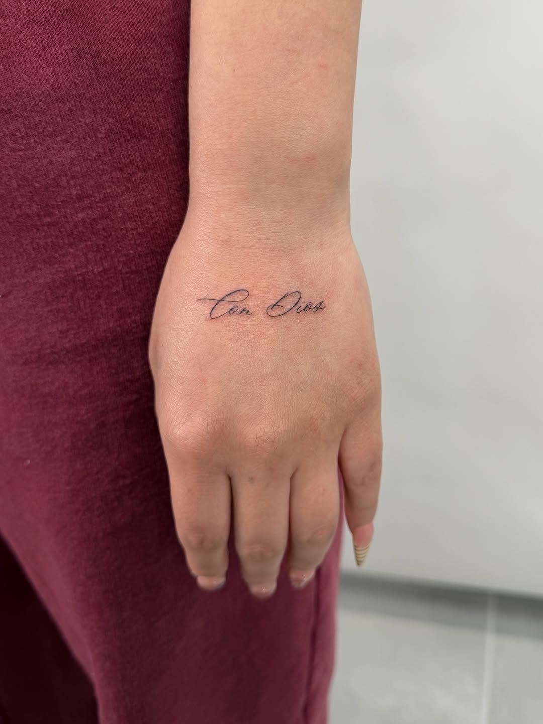 Tattoo by @inkedxalex — lettering_script, fine_line