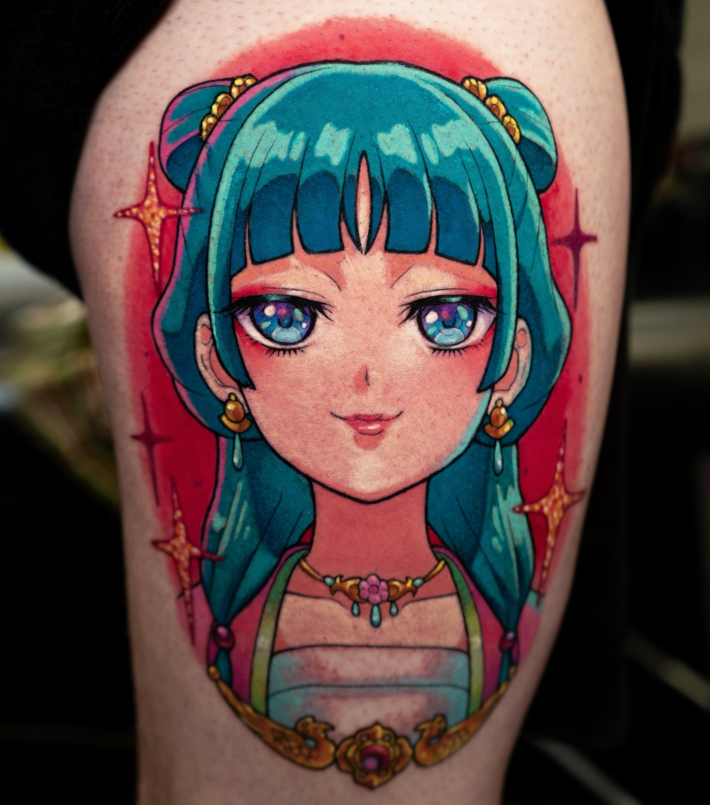 Tattoo by @xamyart — anime