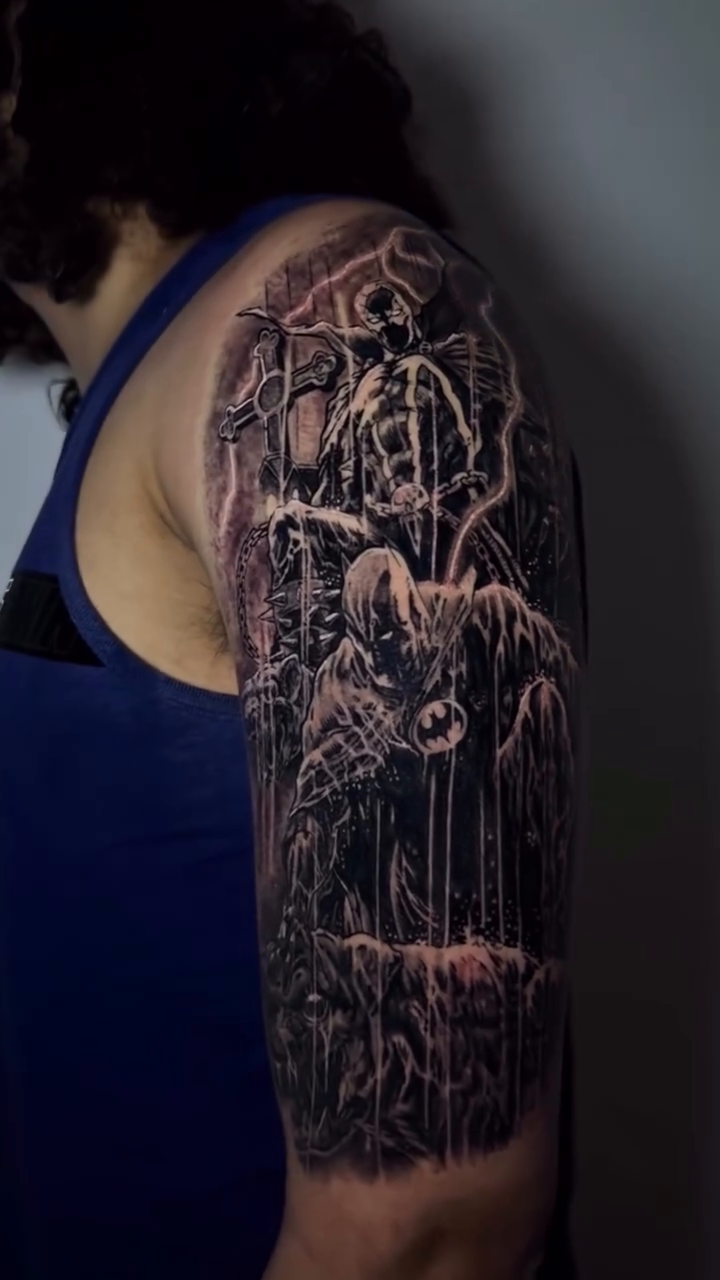 Tattoo by @mo_tats11 — dark_realism, black_and_grey