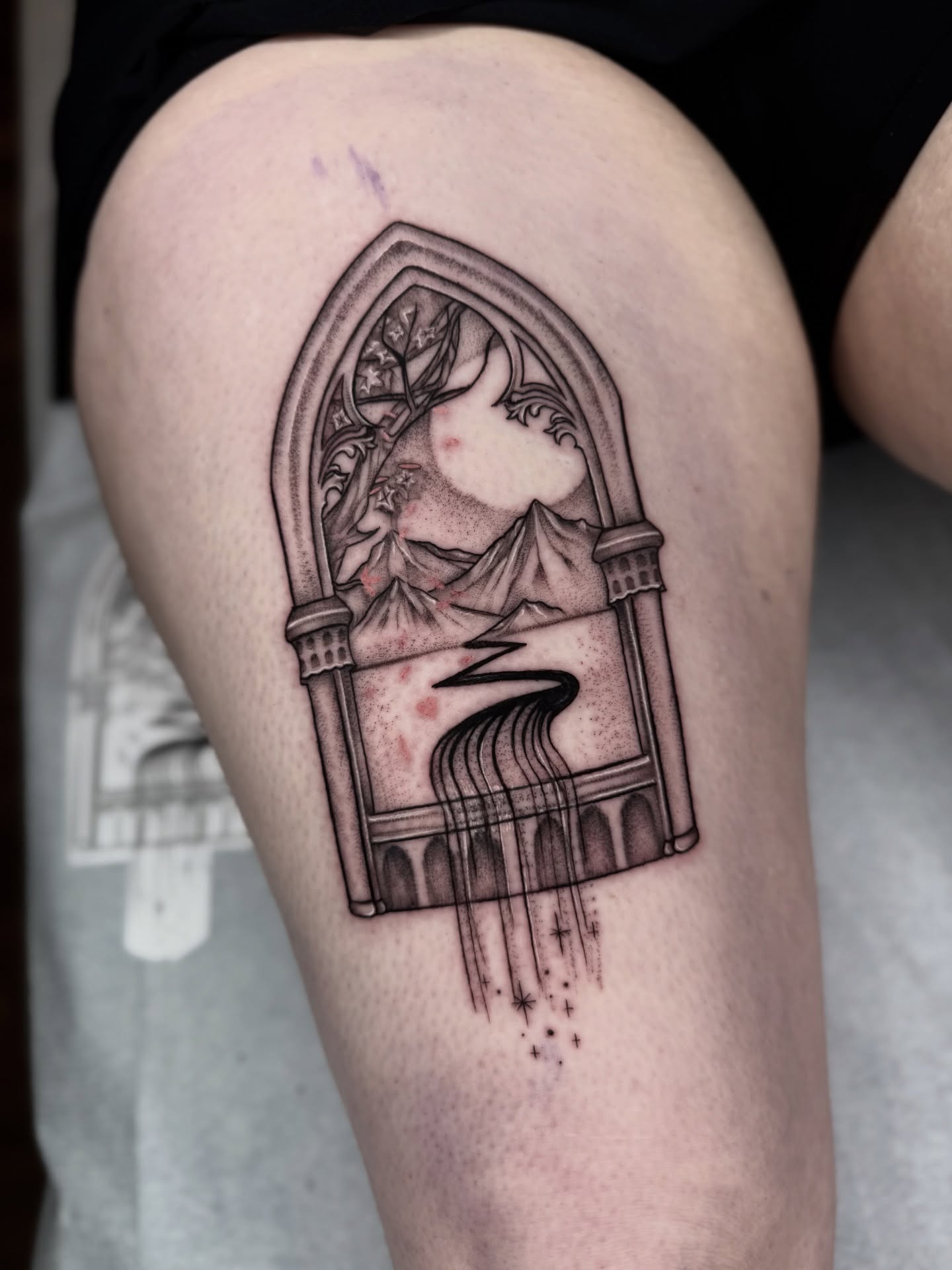 Tattoo by @kys_ink — black_and_grey